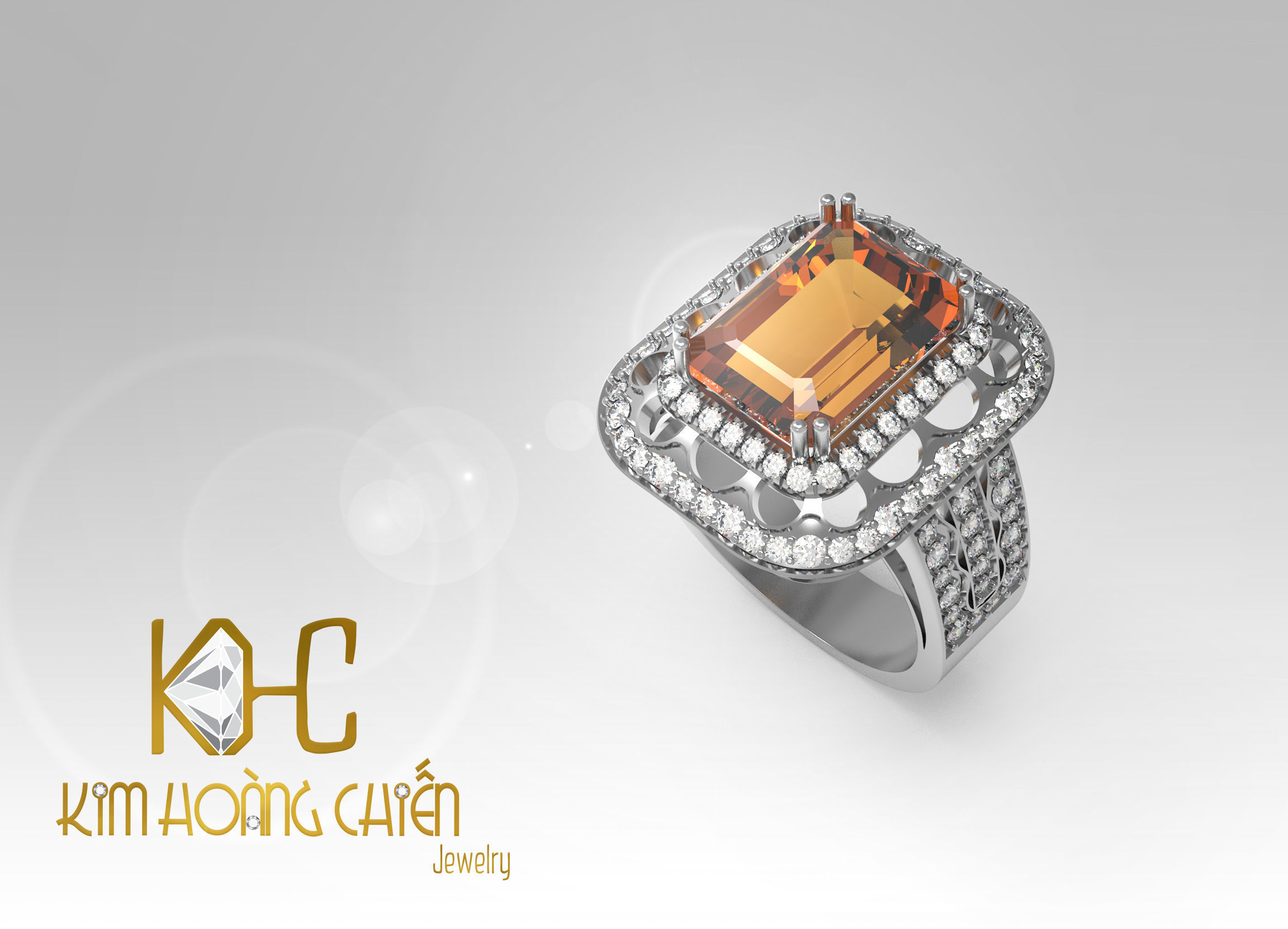 Rings-CC25-with diamond -1 Files 3D print model 3D print model_6
