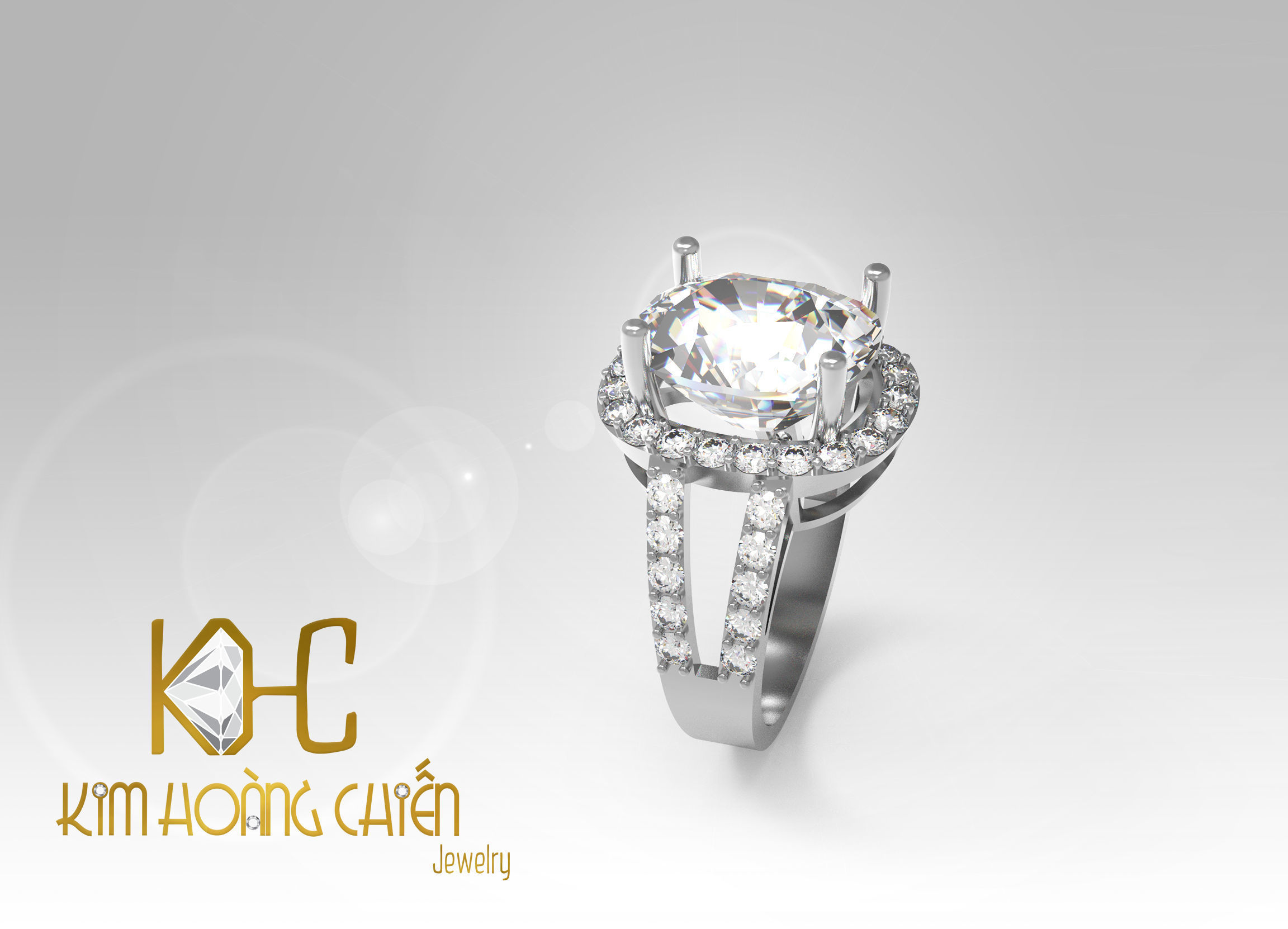 Rings-CC26 -with diamond -1 Files 3D print model 3D print model_9