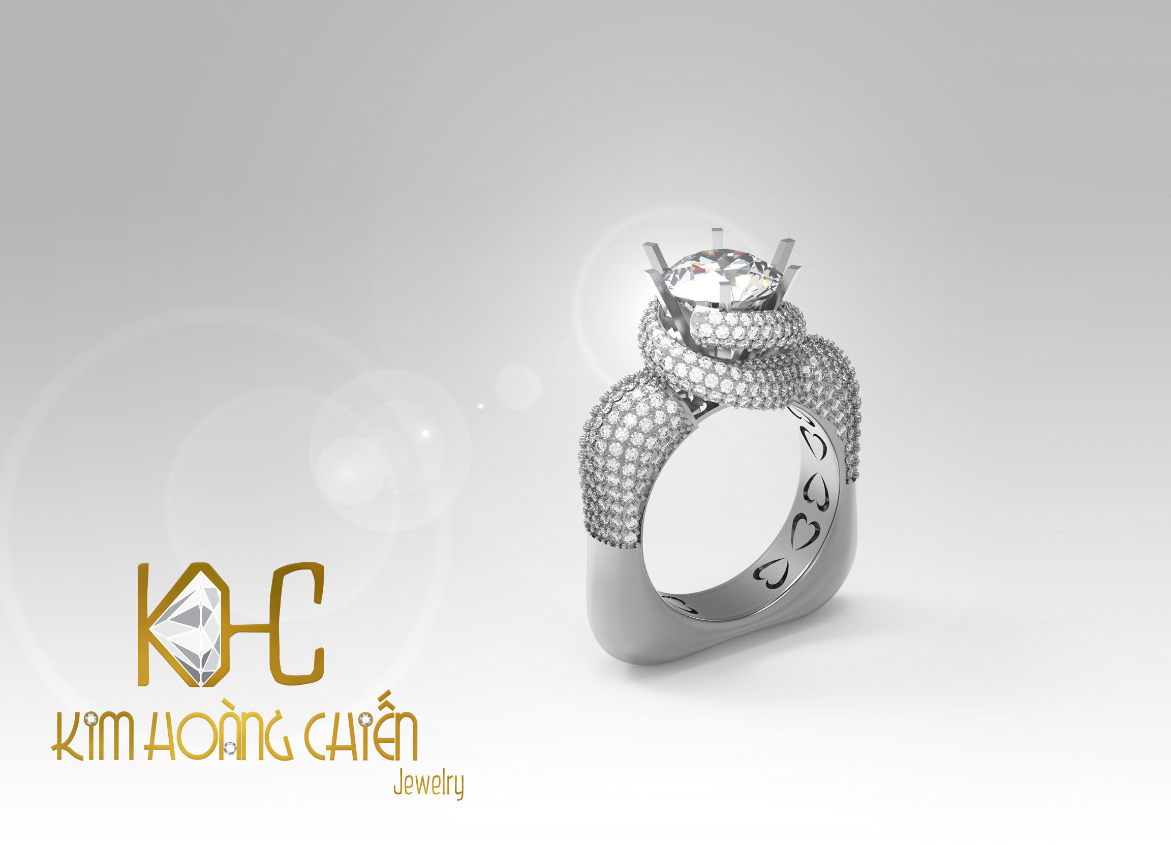 Rings-CC27 -with diamond -1 Files 3D print model 3D print model_9
