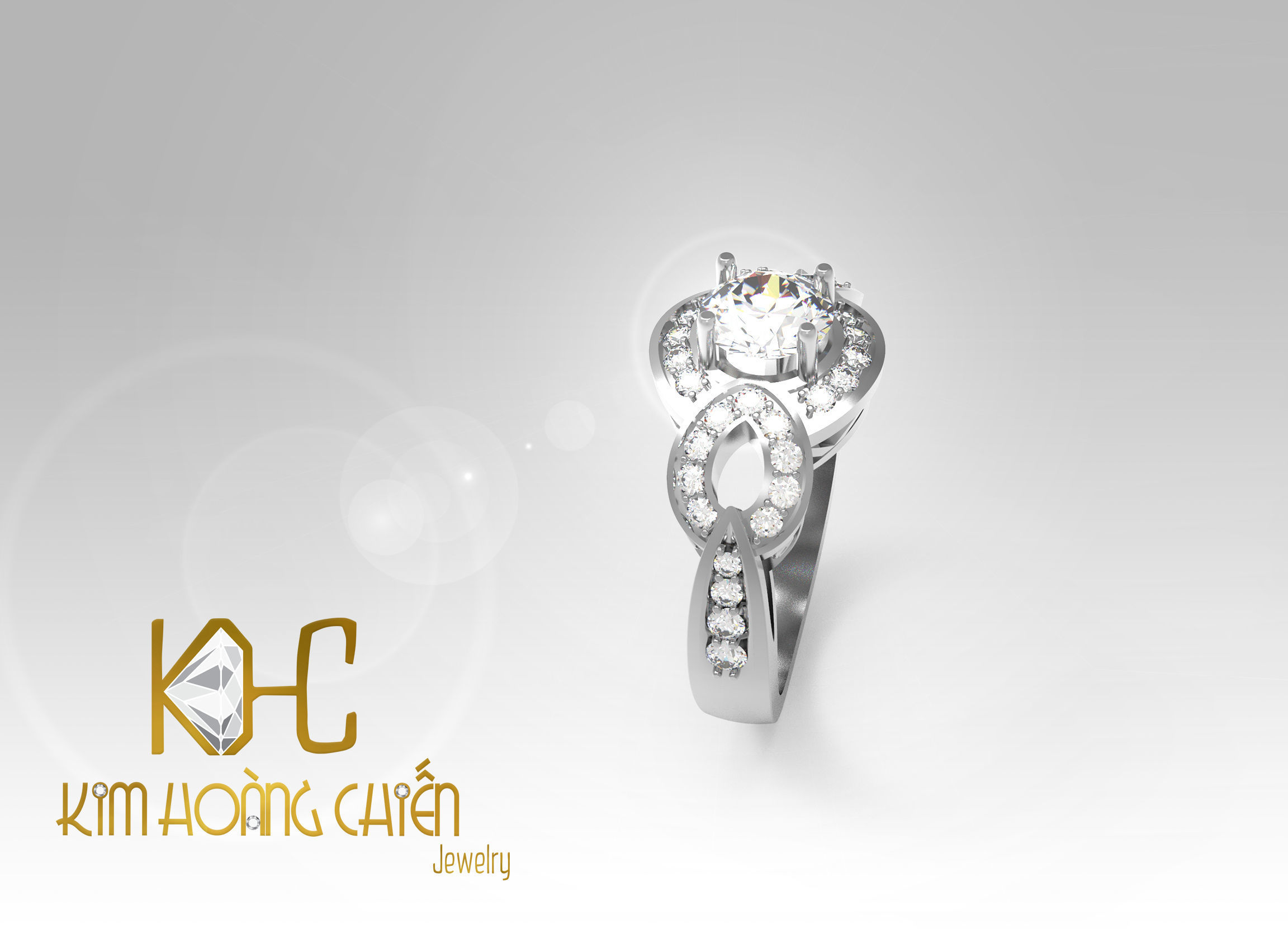 Rings-CC29-with diamond -1 Files 3D print model 3D print model_8