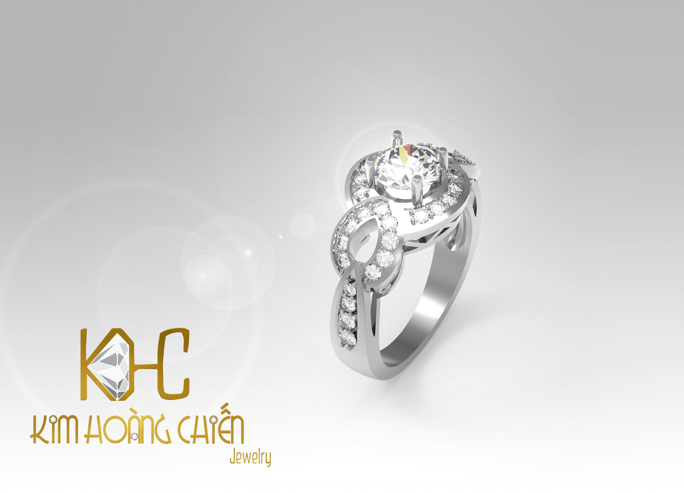 Rings-CC29-with diamond -1 Files 3D print model 3D print model_4
