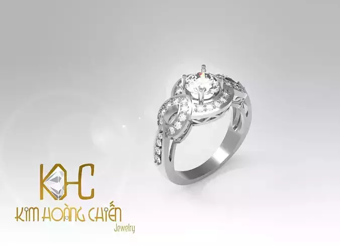 Rings-CC29-with diamond -1 Files 3D print model