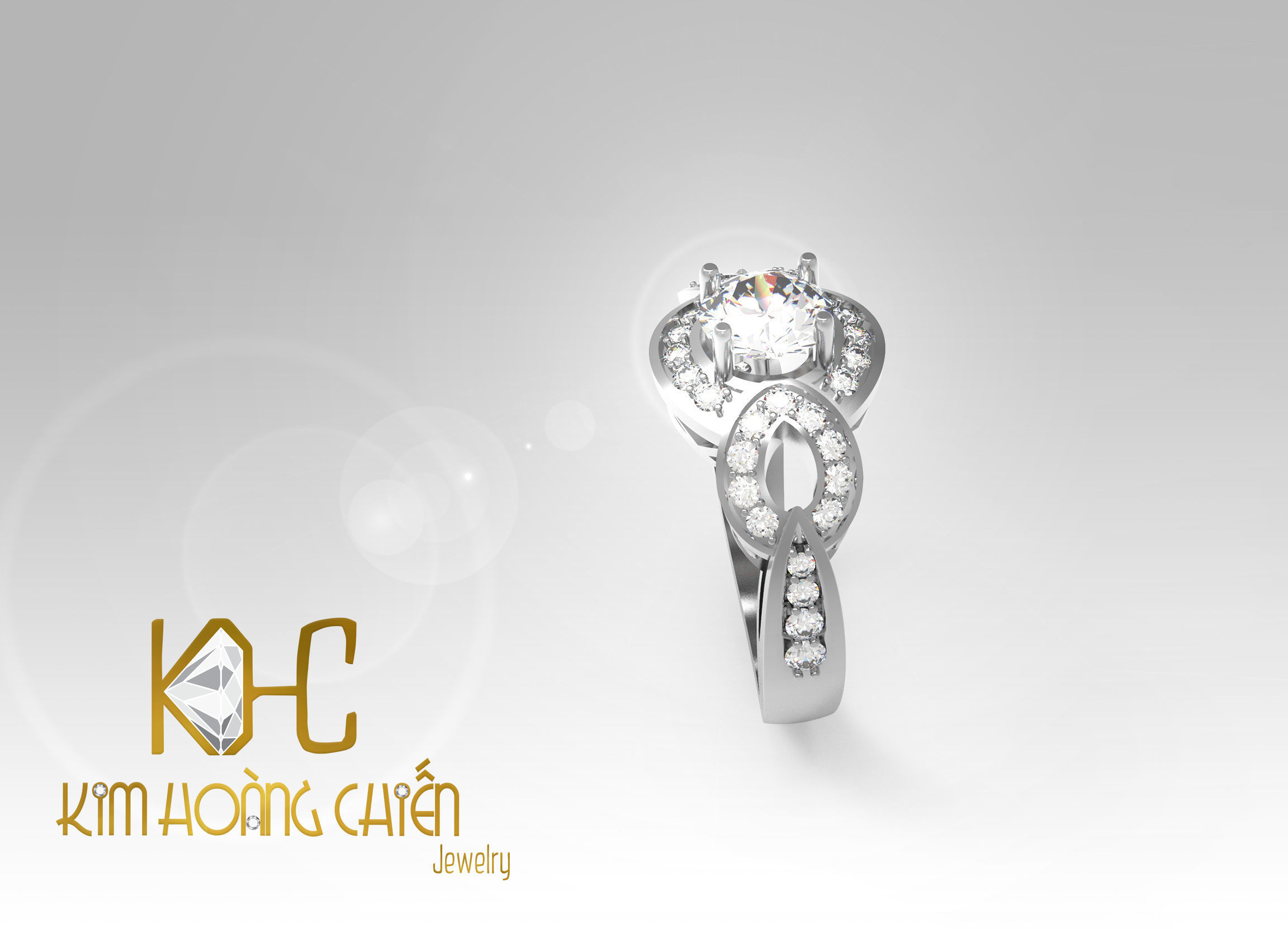 Rings-CC29-with diamond -1 Files 3D print model 3D print model_3