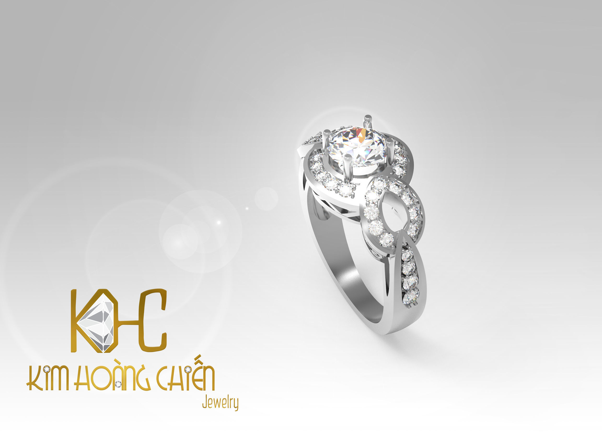 Rings-CC29-with diamond -1 Files 3D print model 3D print model_7