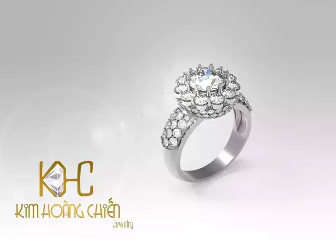 Rings-CC30 -with diamond -1 Files 3D print model