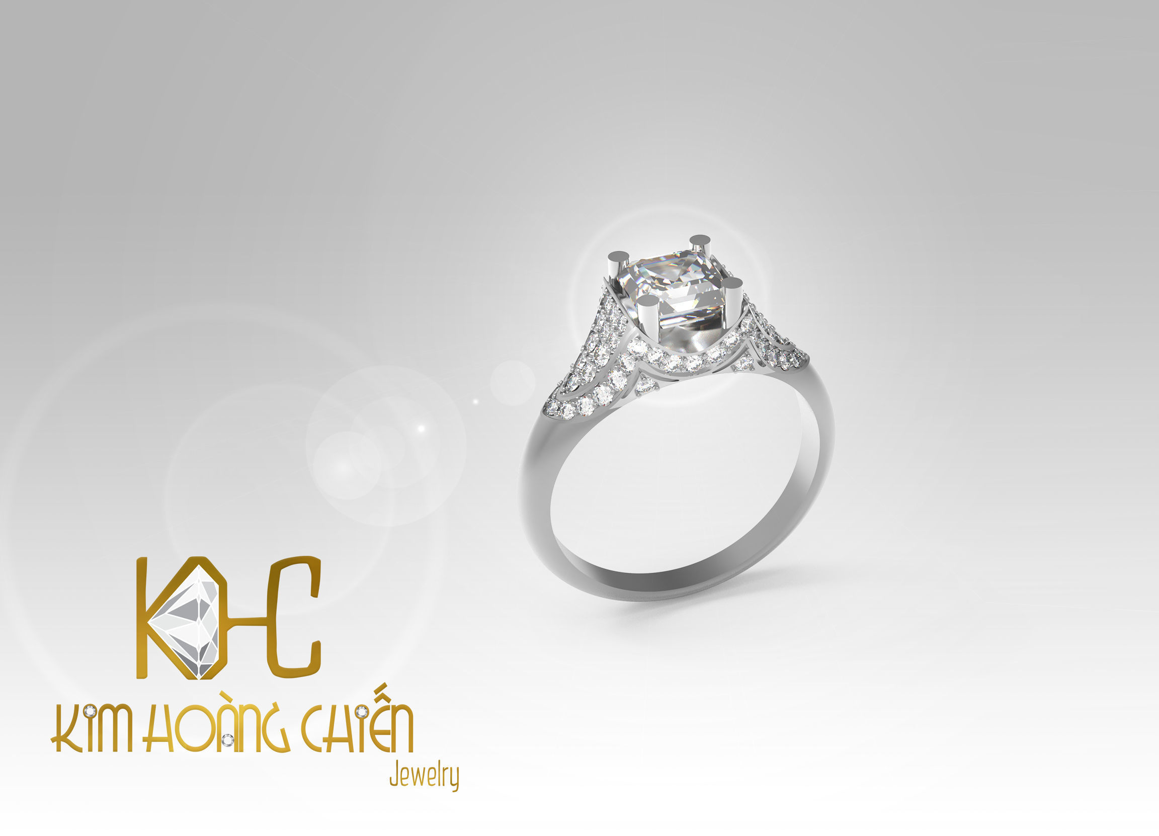 Rings-CC31-with diamond -1 Files 3D print model 3D print model_5