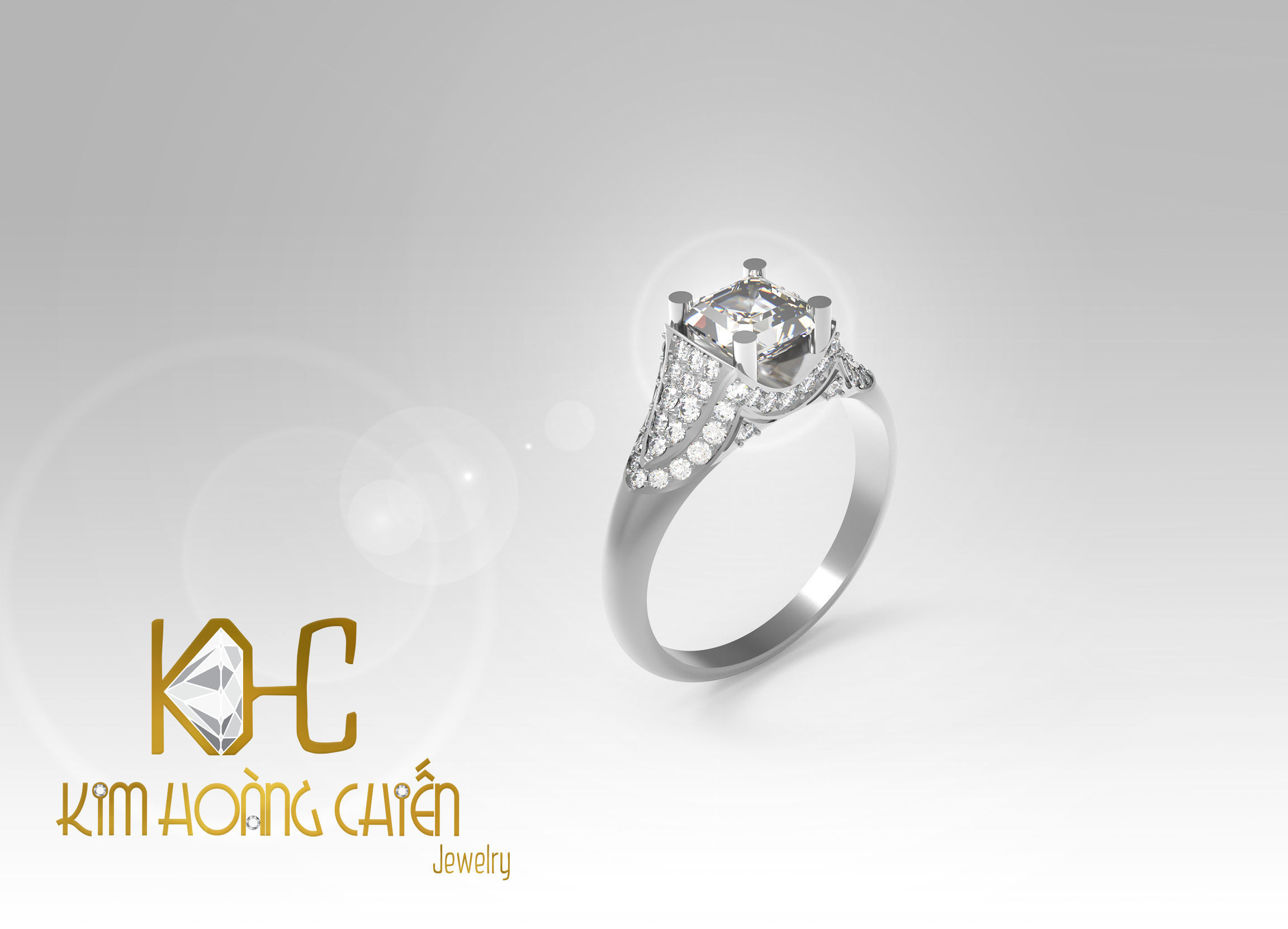 Rings-CC31-with diamond -1 Files 3D print model 3D print model_9