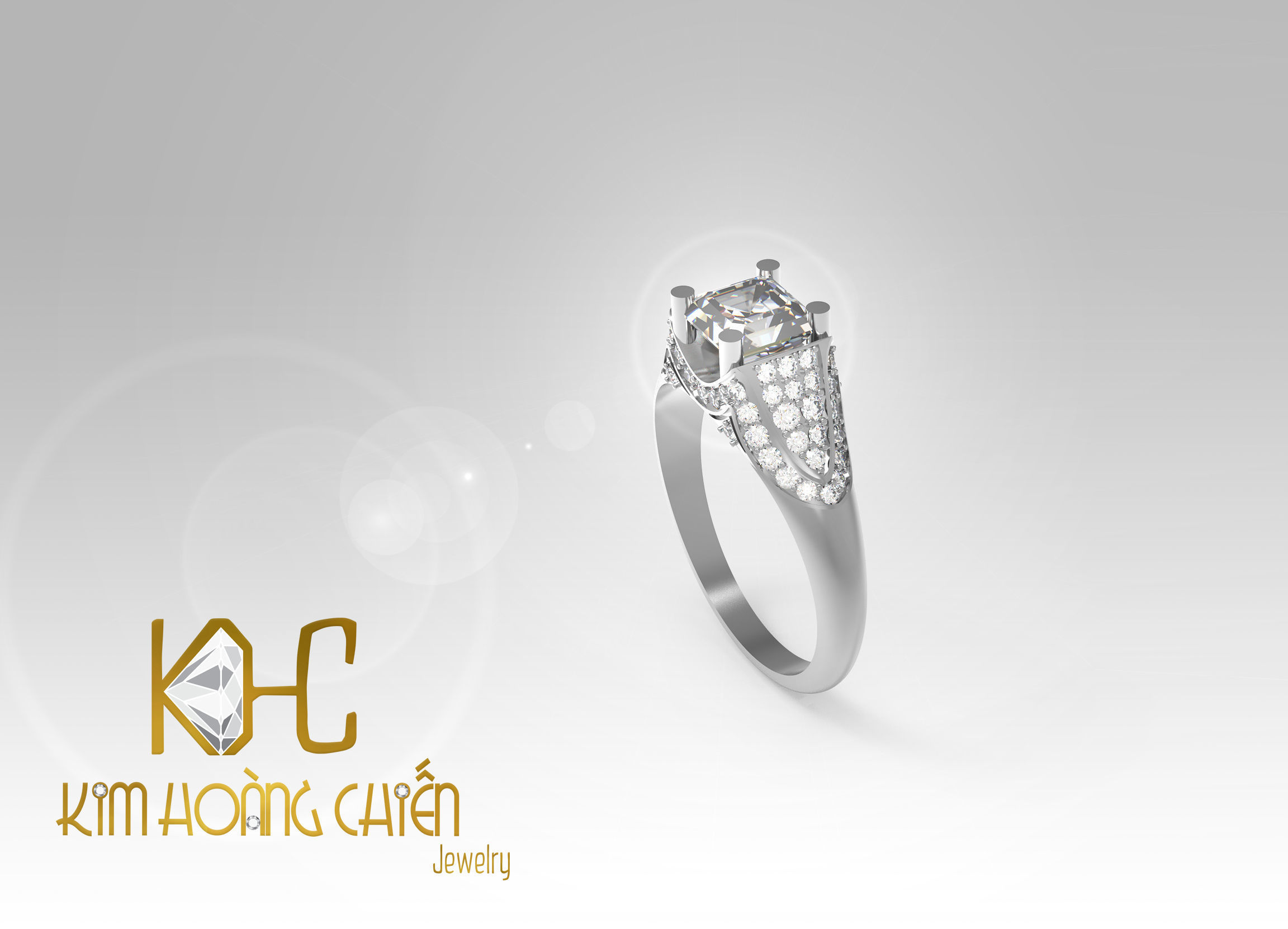 Rings-CC31-with diamond -1 Files 3D print model 3D print model_7