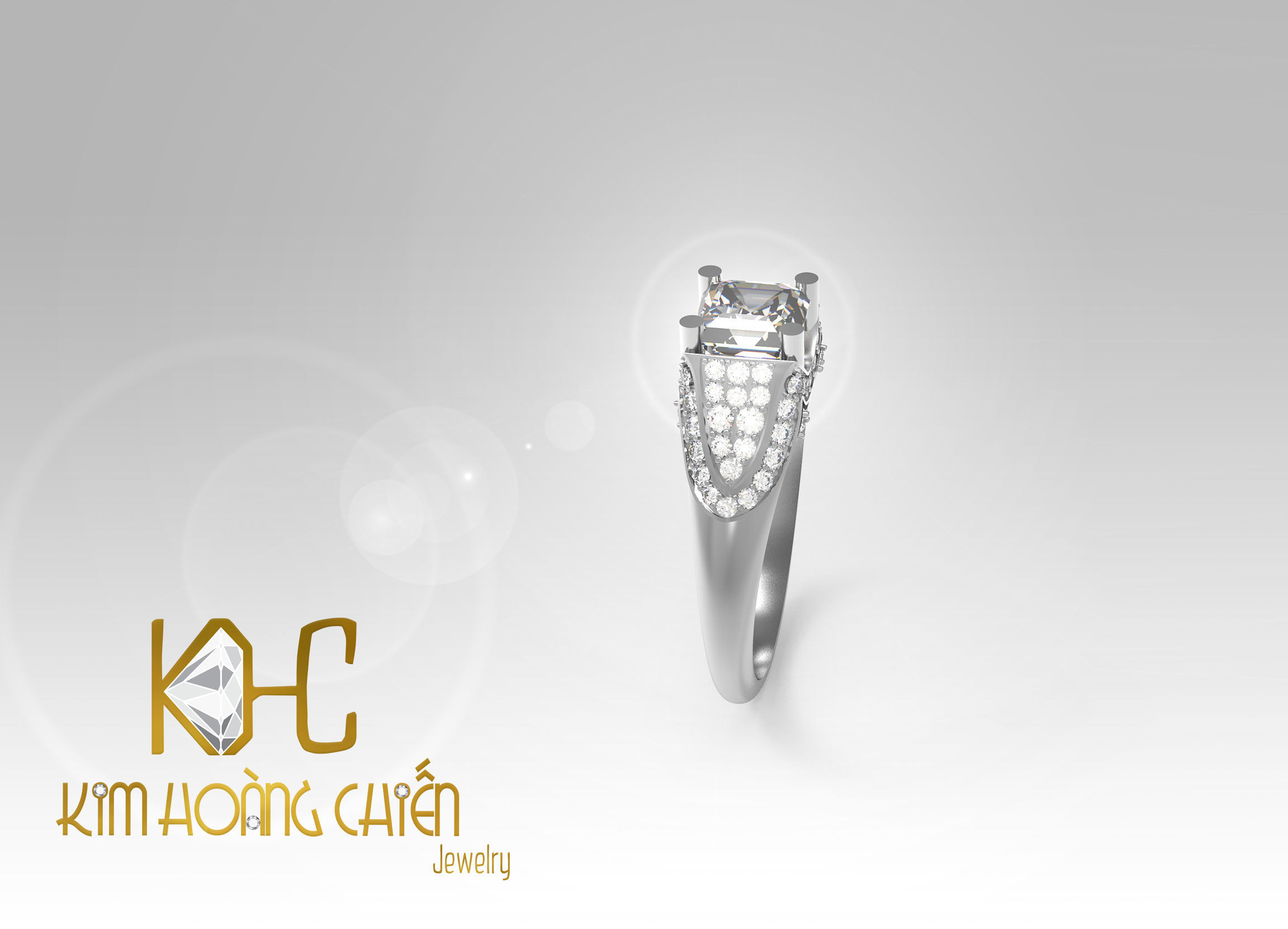 Rings-CC31-with diamond -1 Files 3D print model 3D print model_8