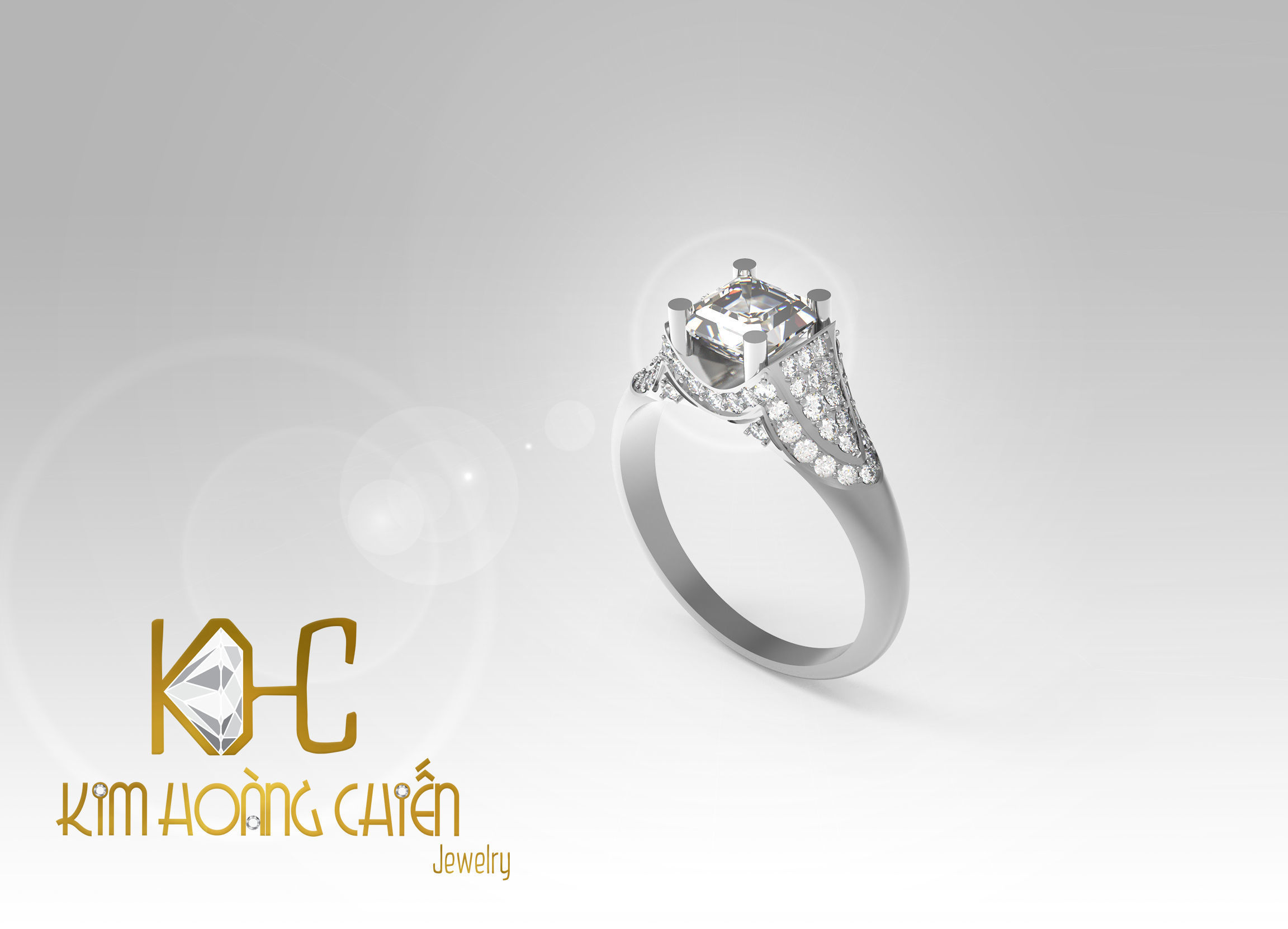 Rings-CC31-with diamond -1 Files 3D print model 3D print model_2