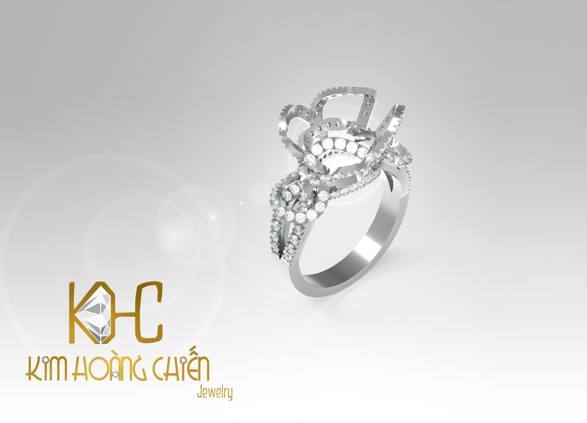 Rings-CC33-with diamond -1 Files 3D print model  3D print model_9