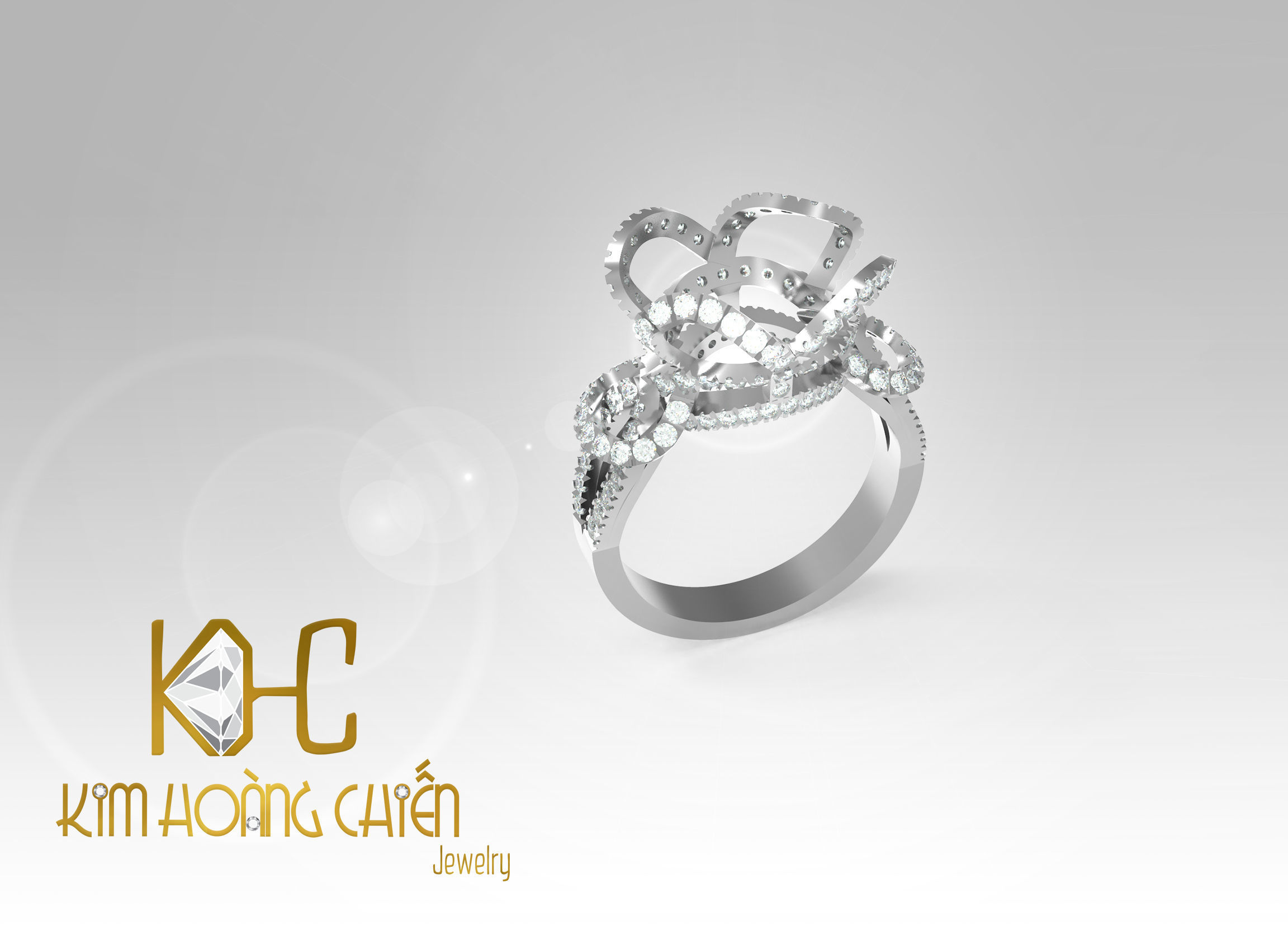 Rings-CC33-with diamond -1 Files 3D print model  3D print model_5