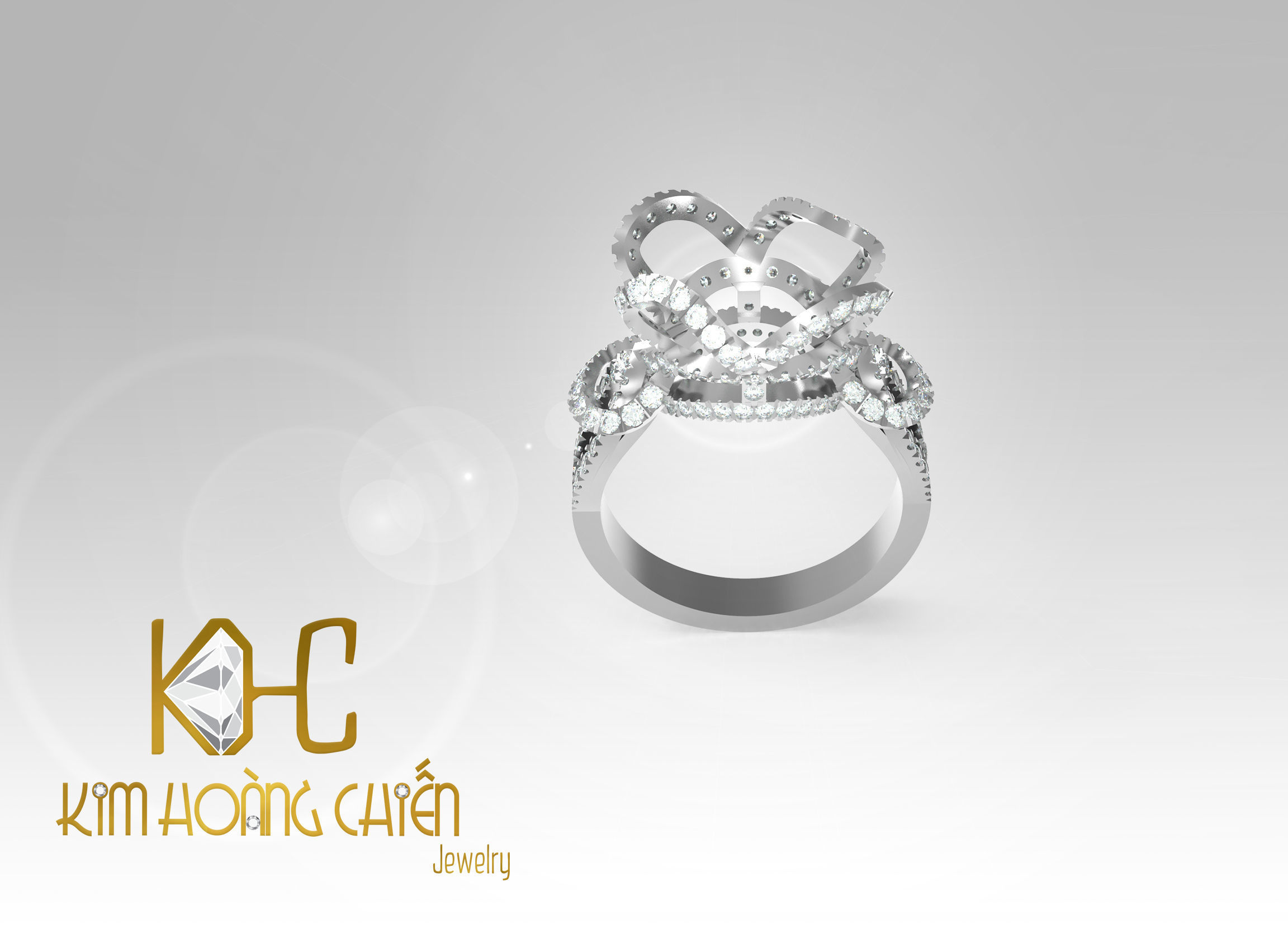 Rings-CC33-with diamond -1 Files 3D print model  3D print model_1
