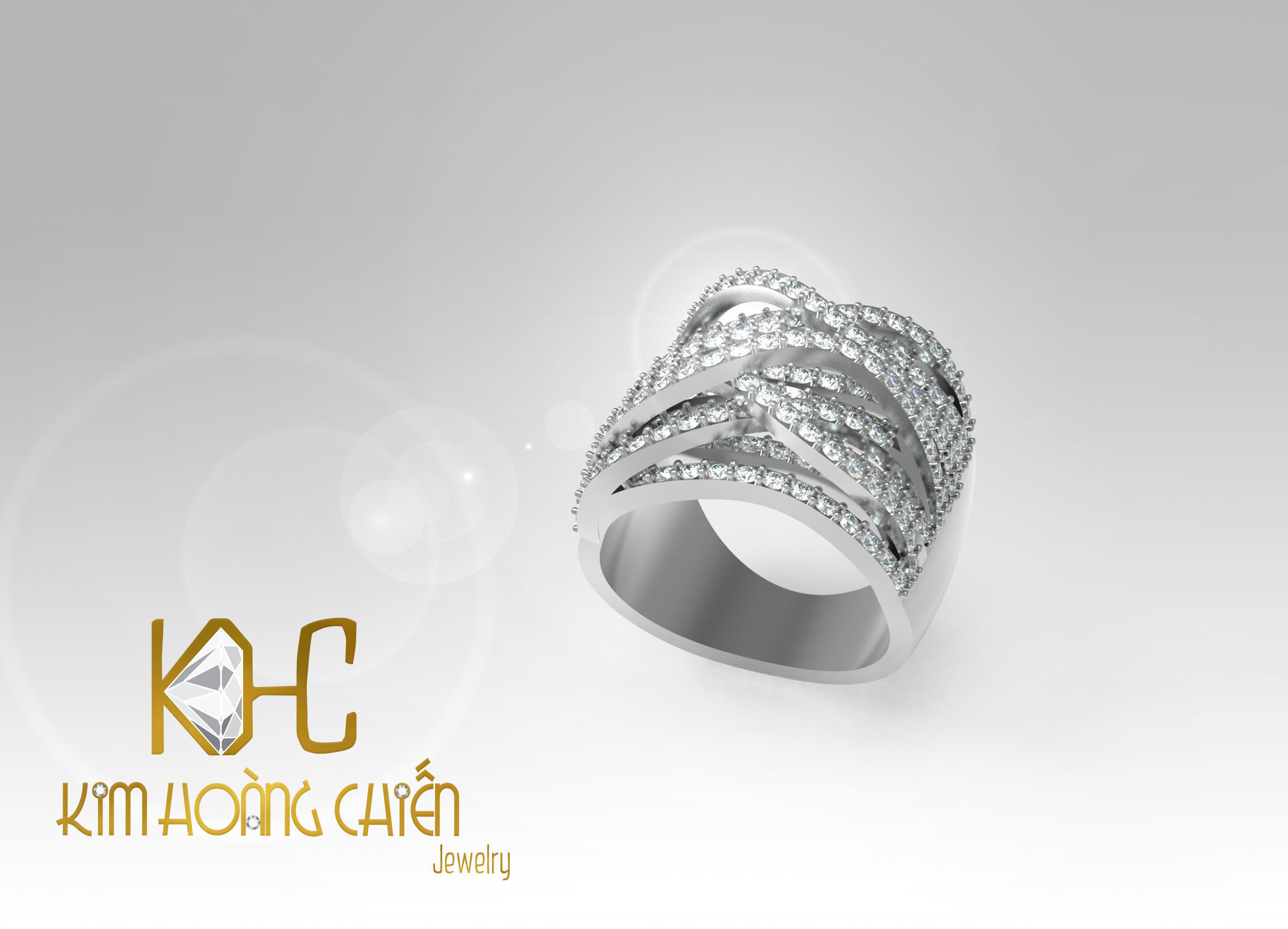 Rings-CC34-with diamond -1 Files 3D print model  3D print model_6