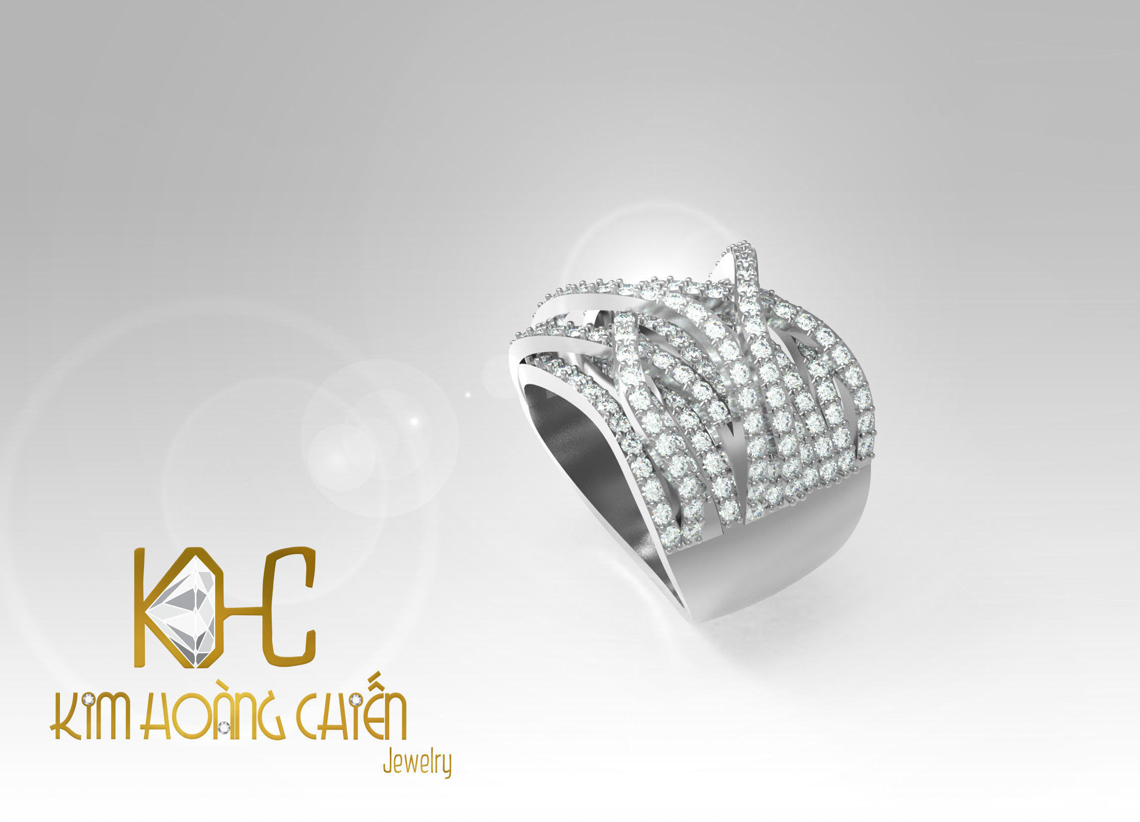 Rings-CC34-with diamond -1 Files 3D print model  3D print model_7