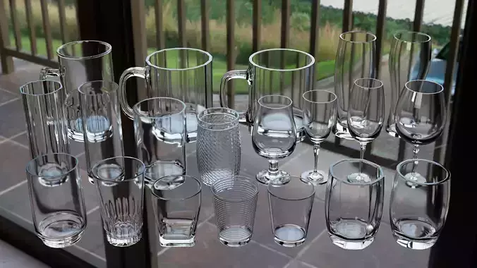 Glass collection Set-A vase