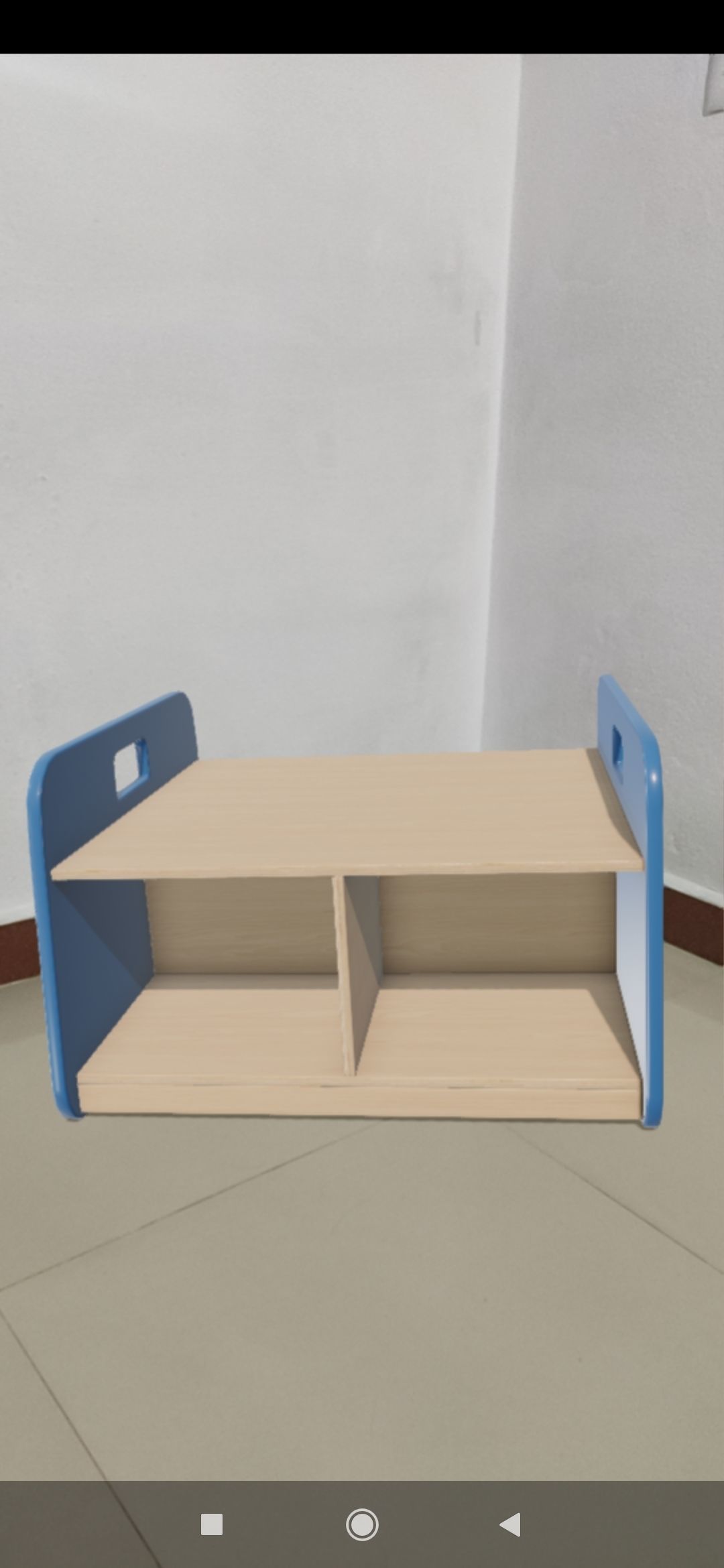 BigBacUp With Tray Blue Low-poly 3D model_5