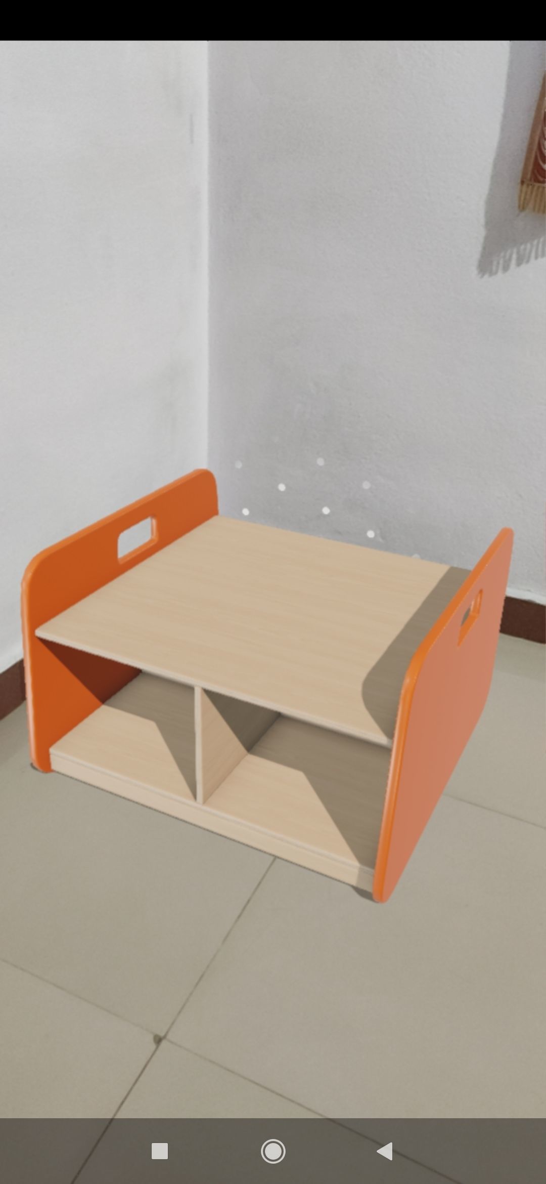 BigBacUp With Tray Orange Low-poly 3D model_5