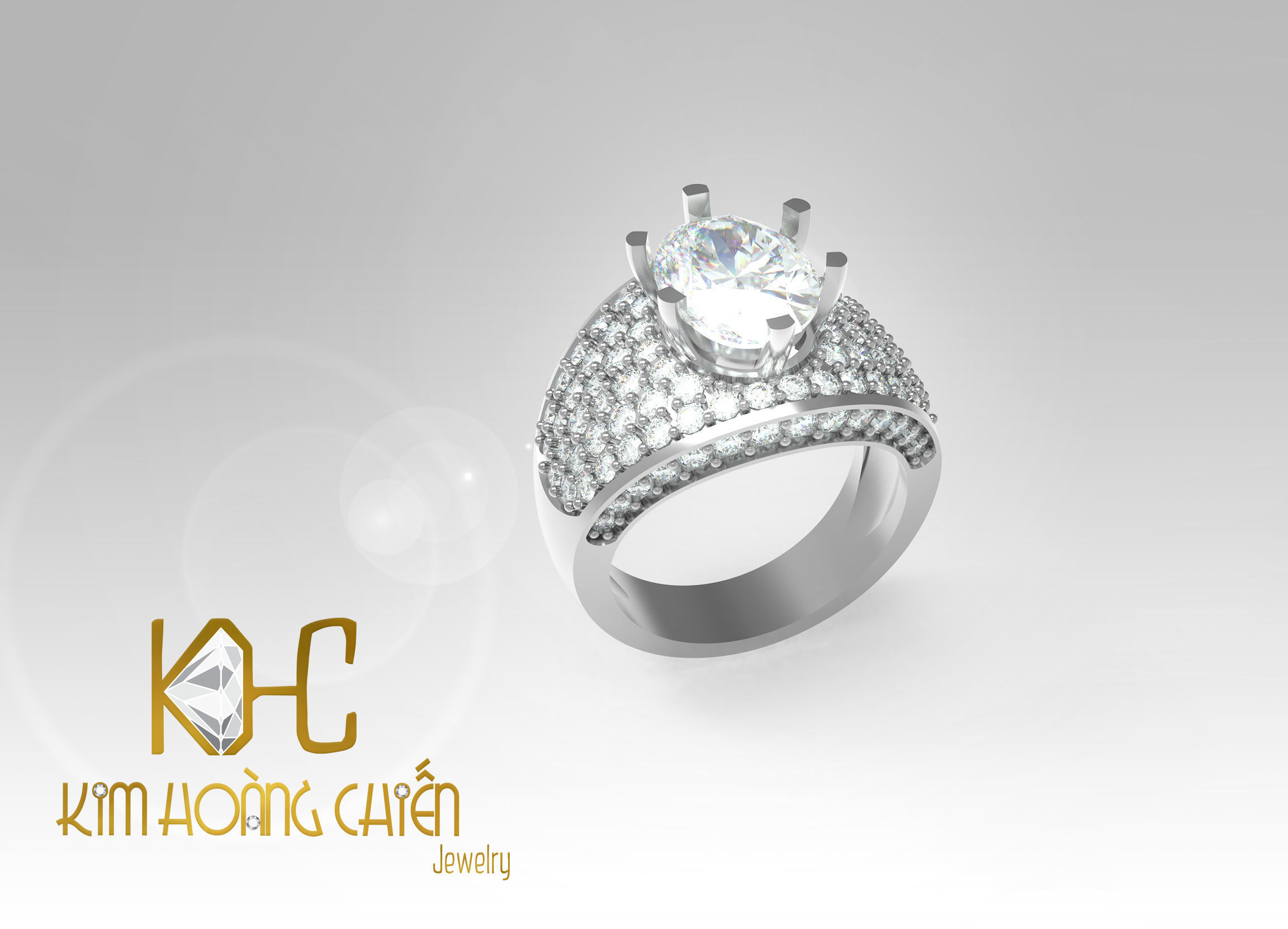 Rings-CC40-with diamond -1 Files 3D print model  3D print model_5