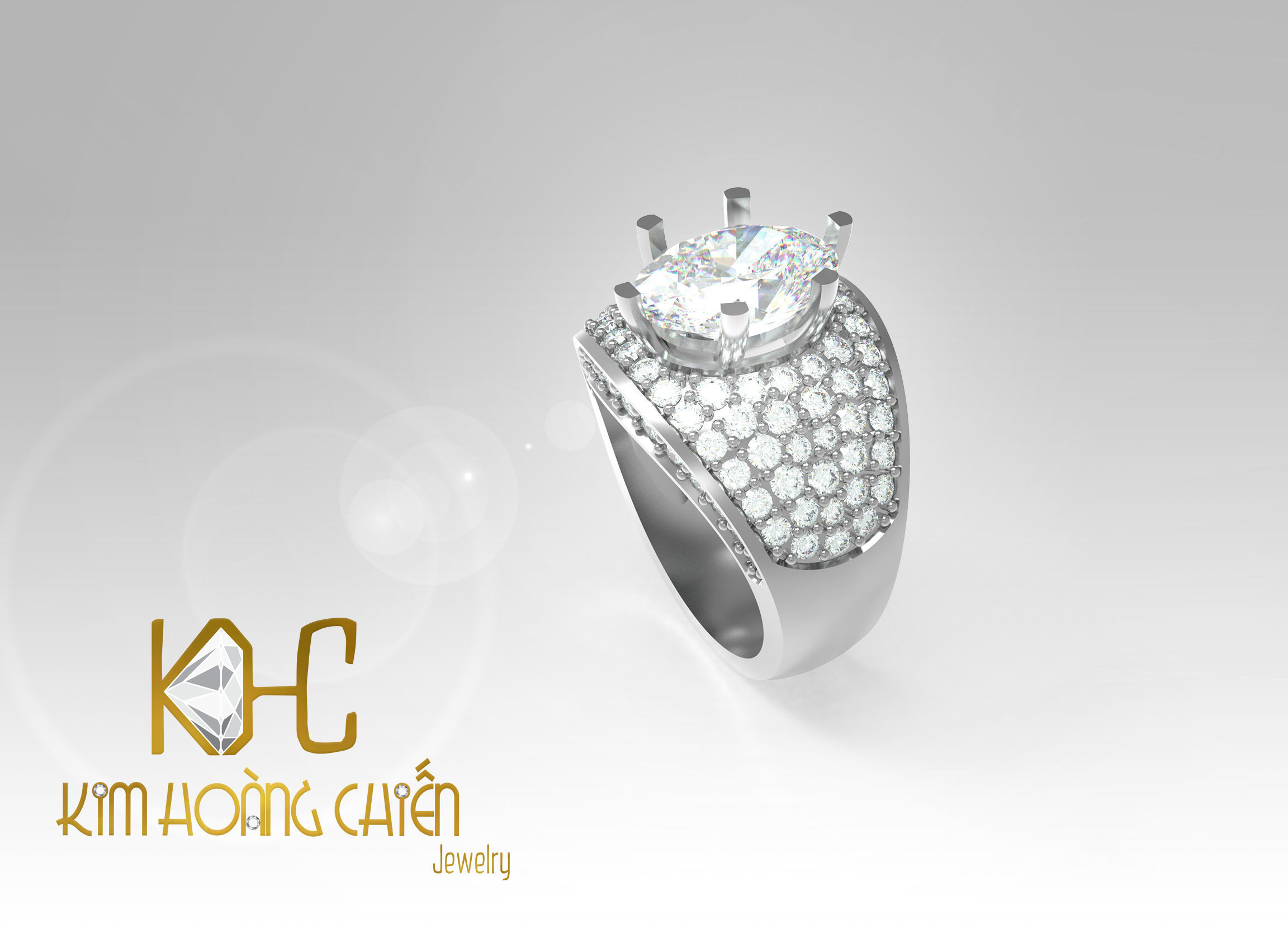 Rings-CC40-with diamond -1 Files 3D print model  3D print model_7