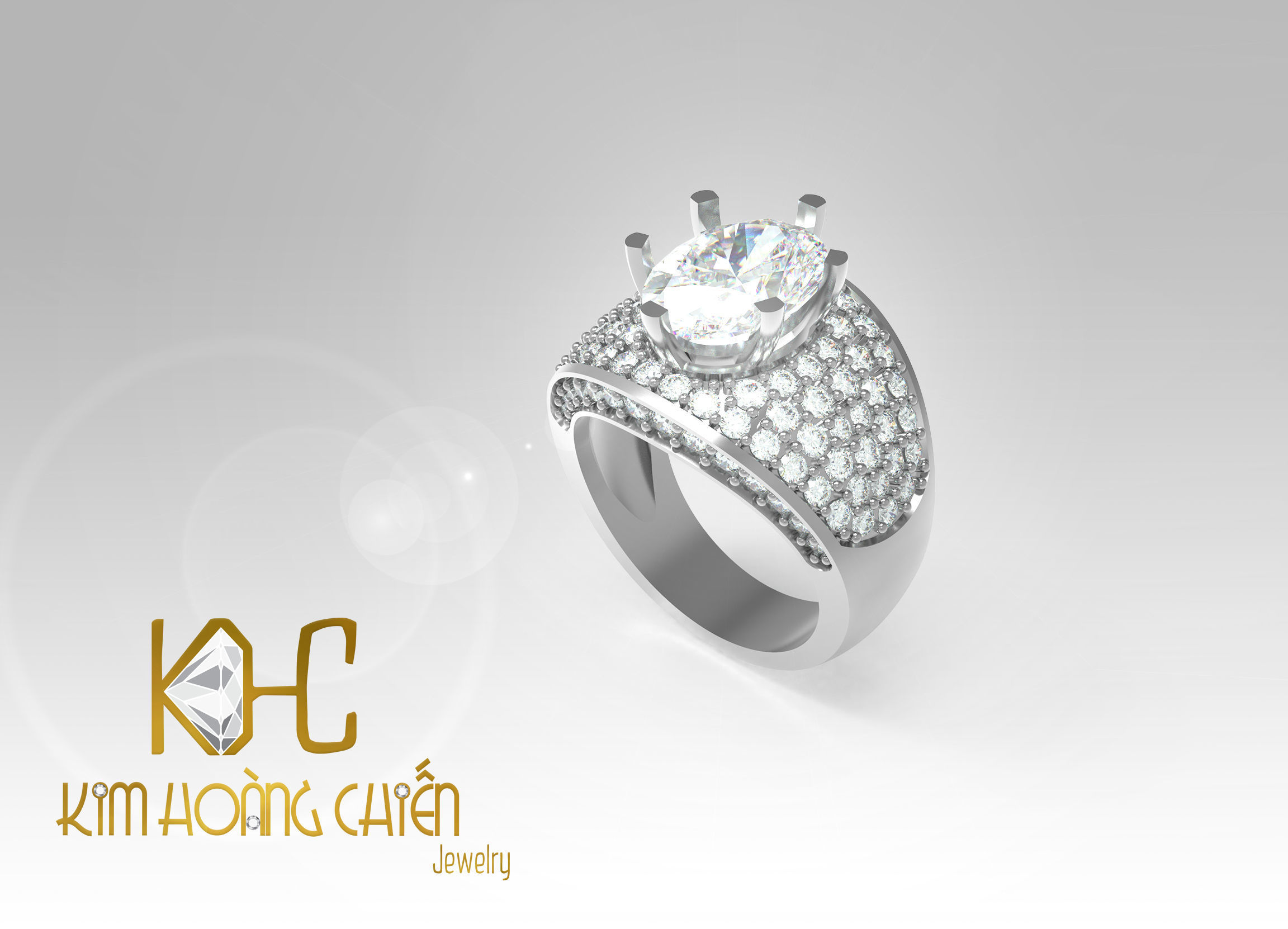 Rings-CC40-with diamond -1 Files 3D print model  3D print model_2