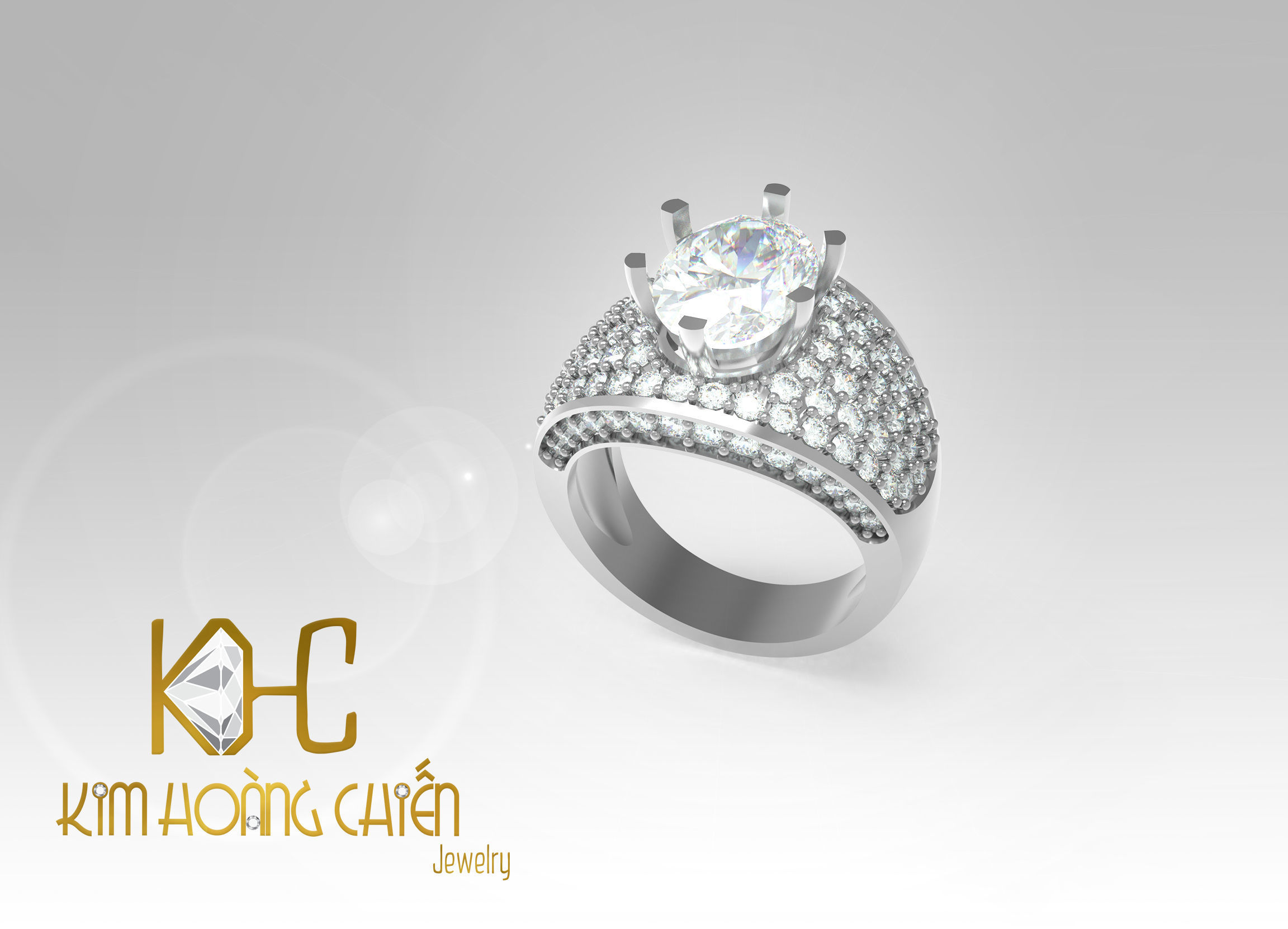 Rings-CC40-with diamond -1 Files 3D print model  3D print model_6