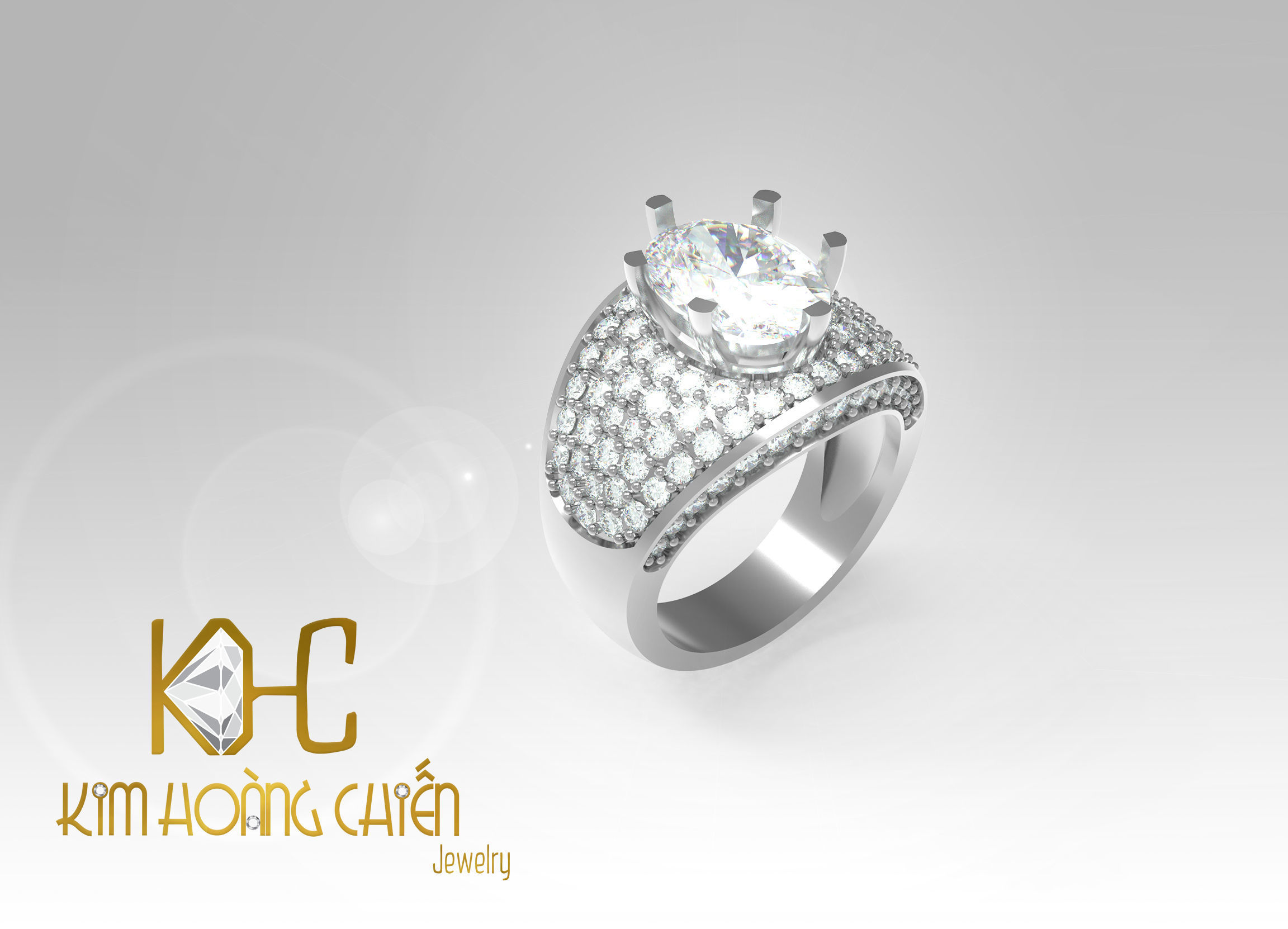 Rings-CC40-with diamond -1 Files 3D print model  3D print model_9