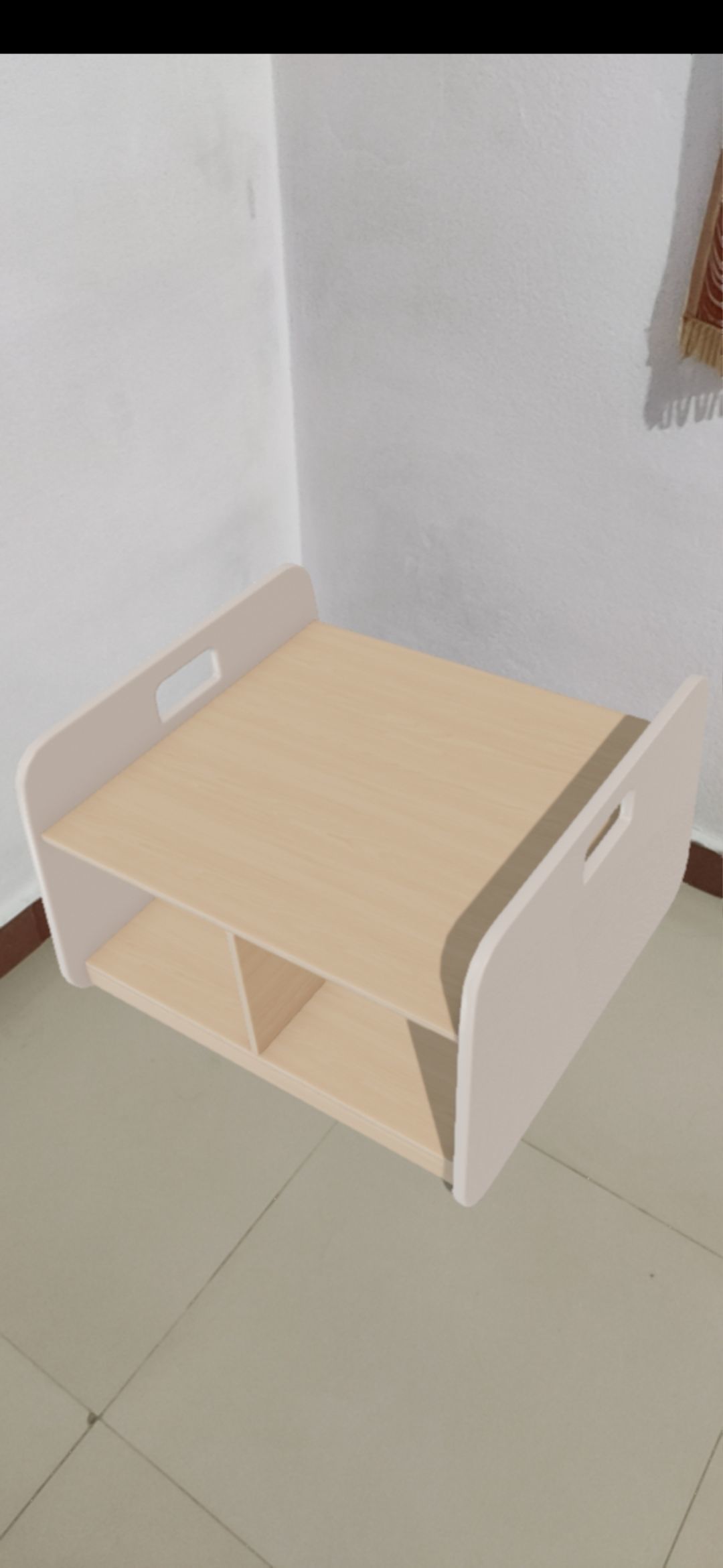 BigBacUp With Tray White Low-poly 3D model_4