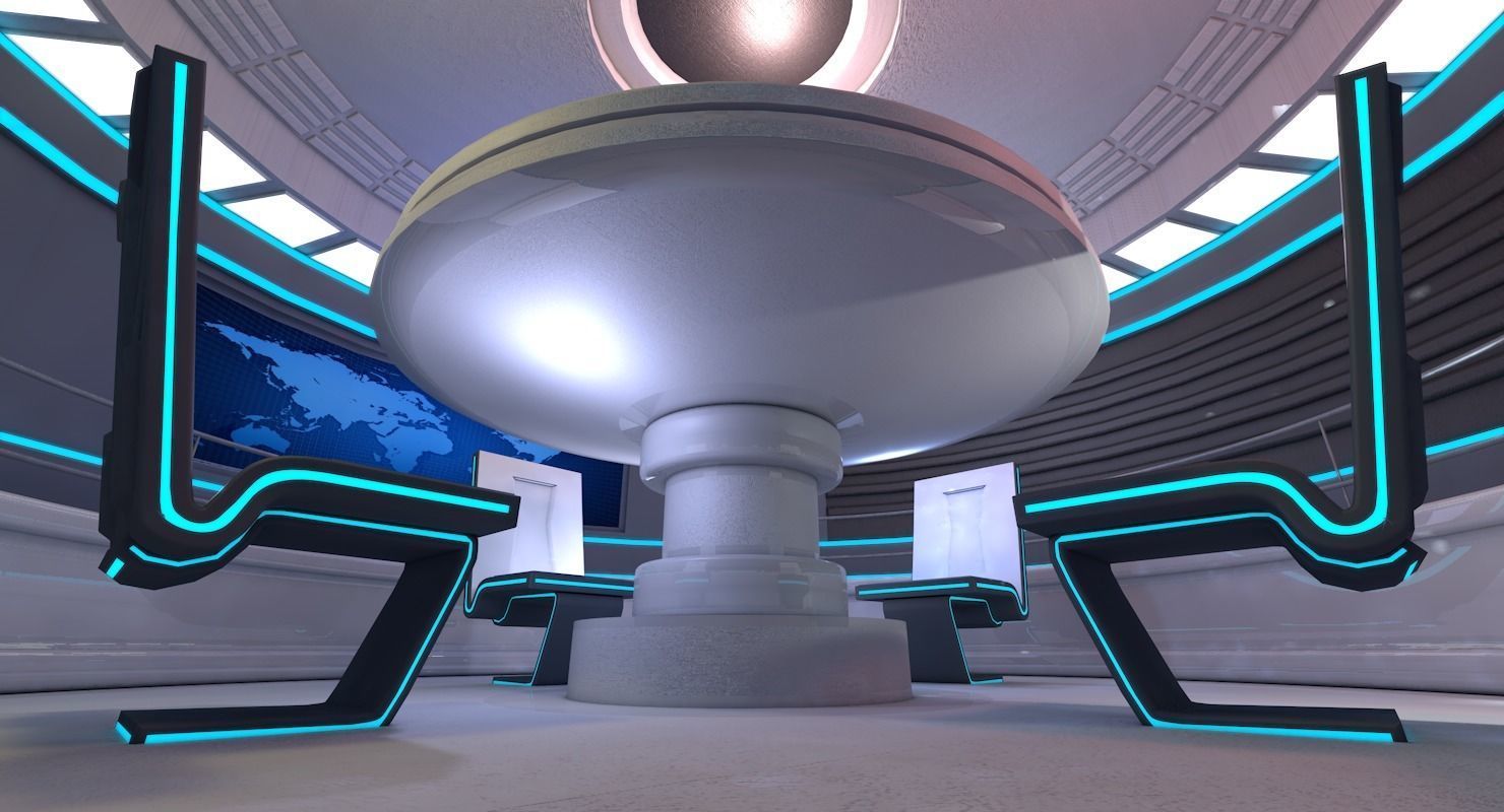 Sci Fi Room 3D model_5