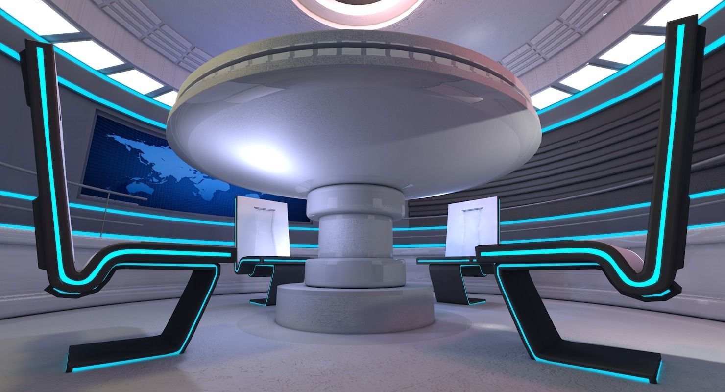 Sci Fi Room 3D model_3