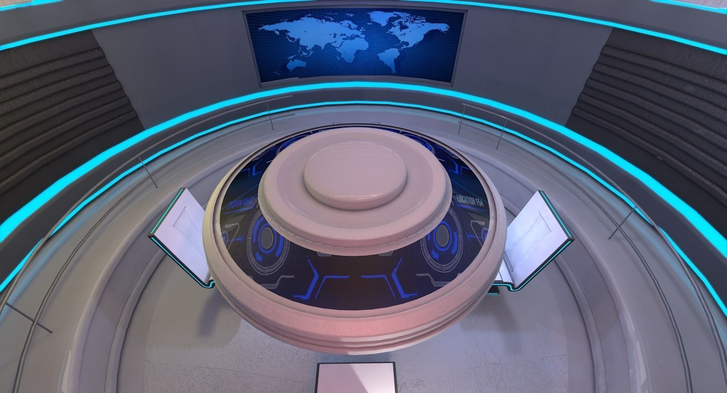 Sci Fi Room 3D model_2