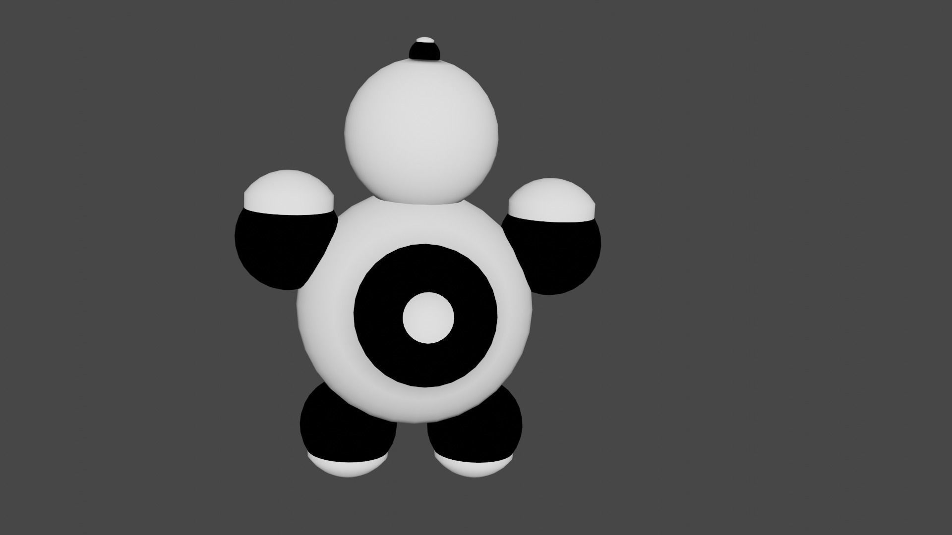 panda robot 3D model_1