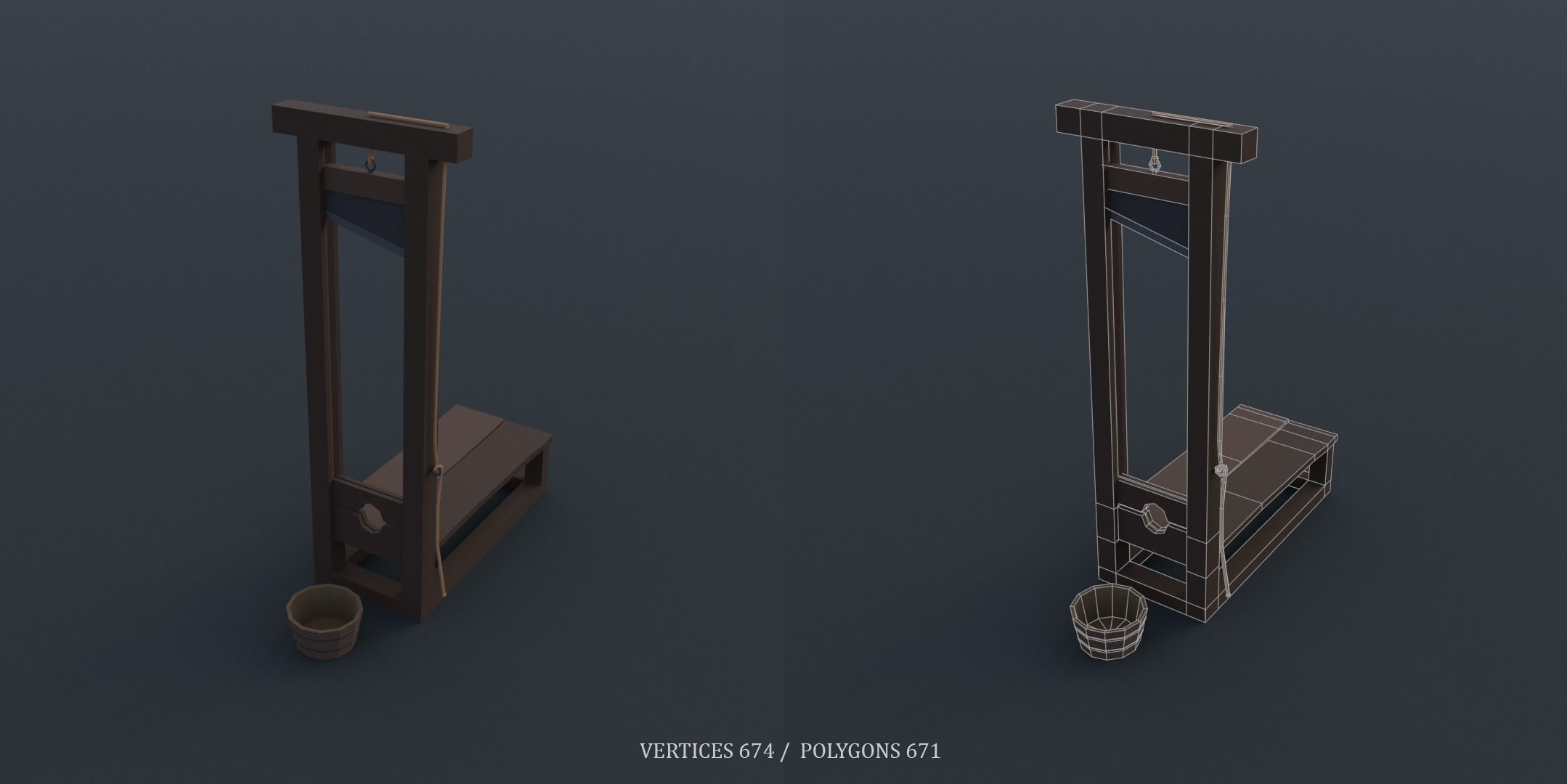 Medieval Torture Devices pack Low-poly 3D model_5