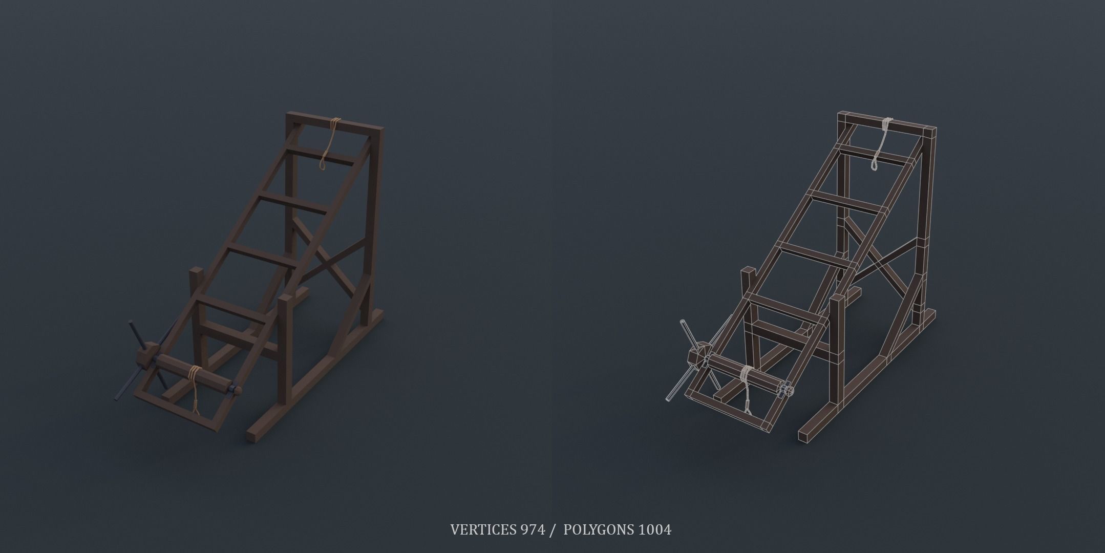 Medieval Torture Devices pack Low-poly 3D model_15