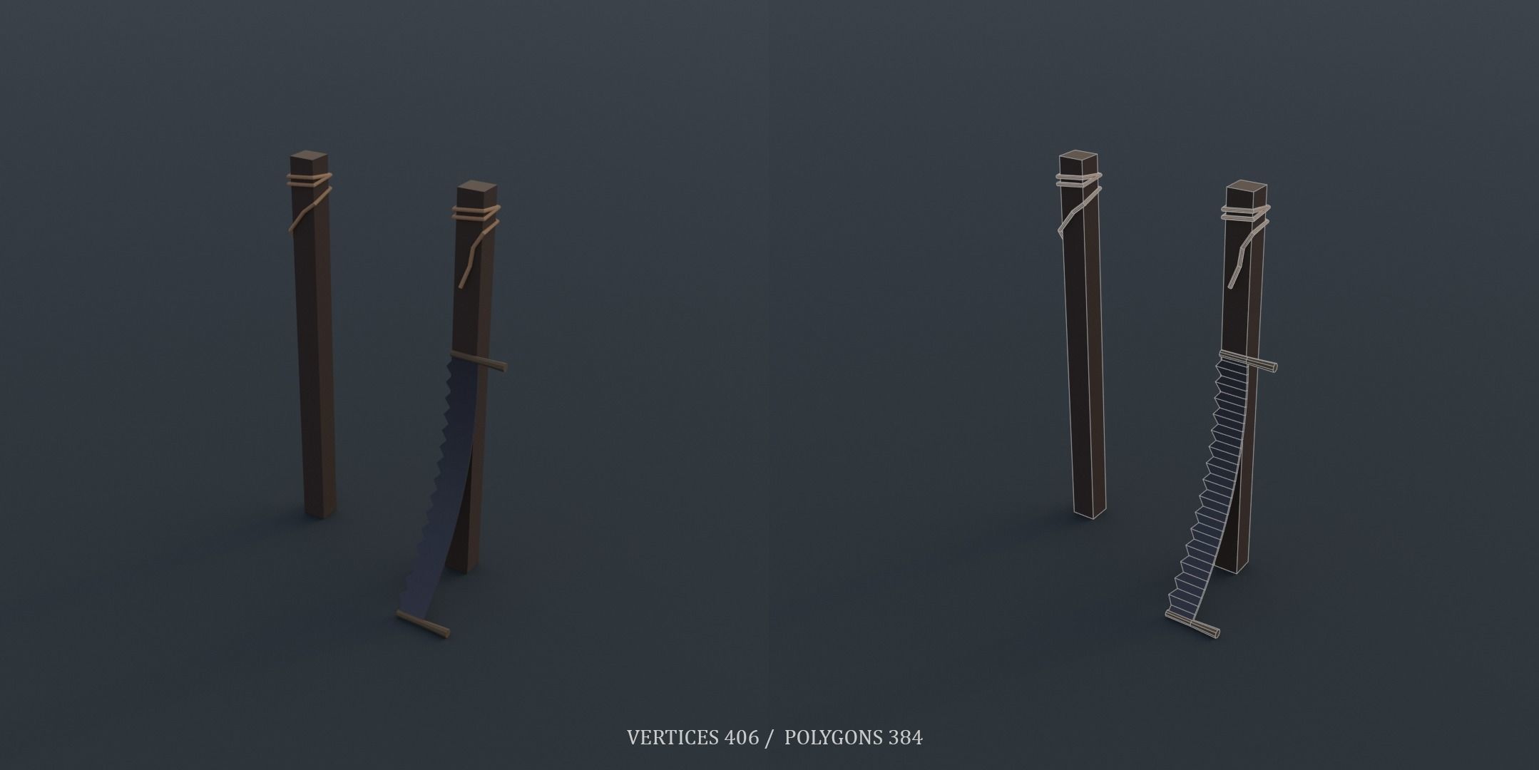 Medieval Torture Devices pack Low-poly 3D model_11