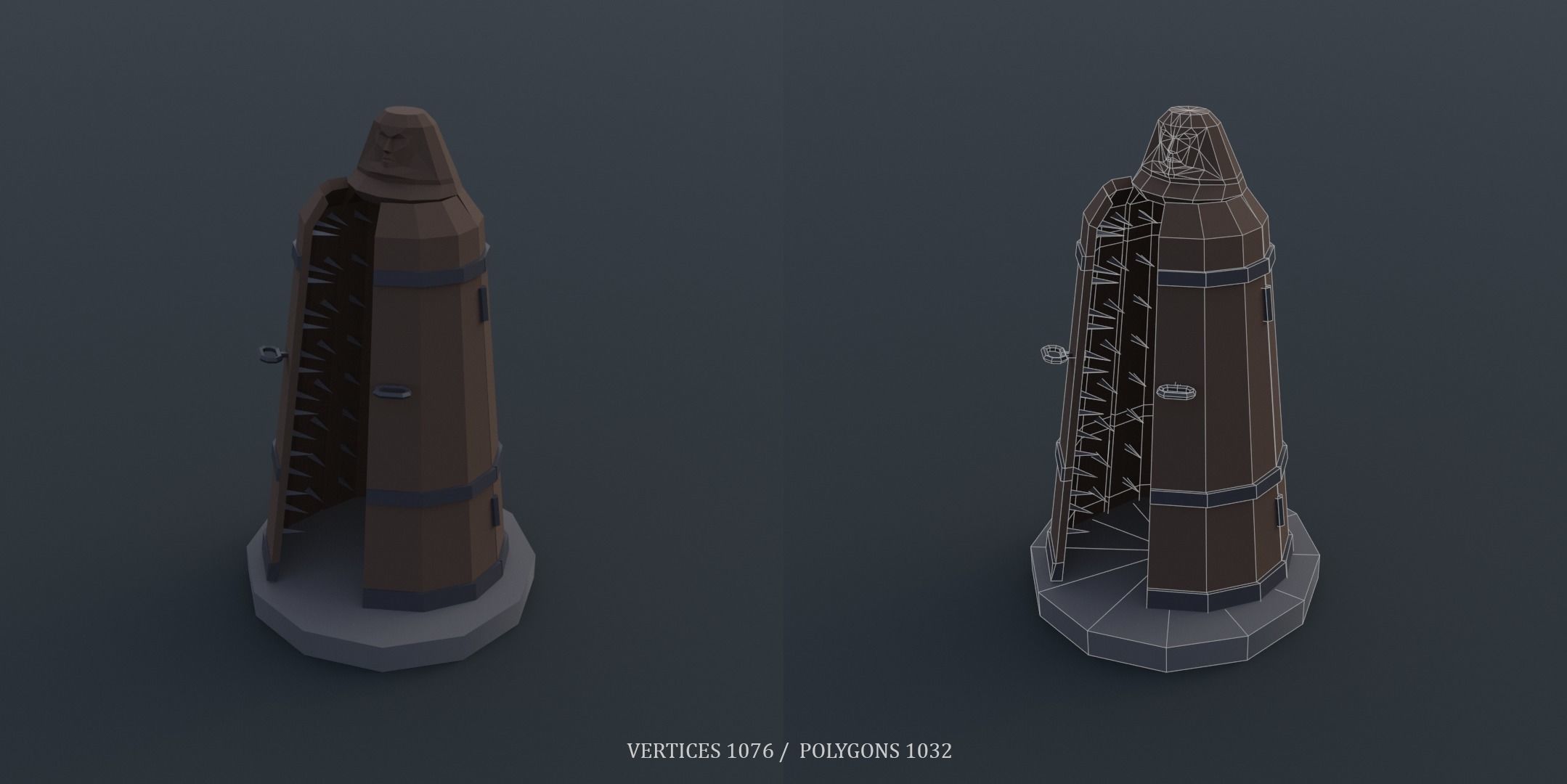 Medieval Torture Devices pack Low-poly 3D model_14