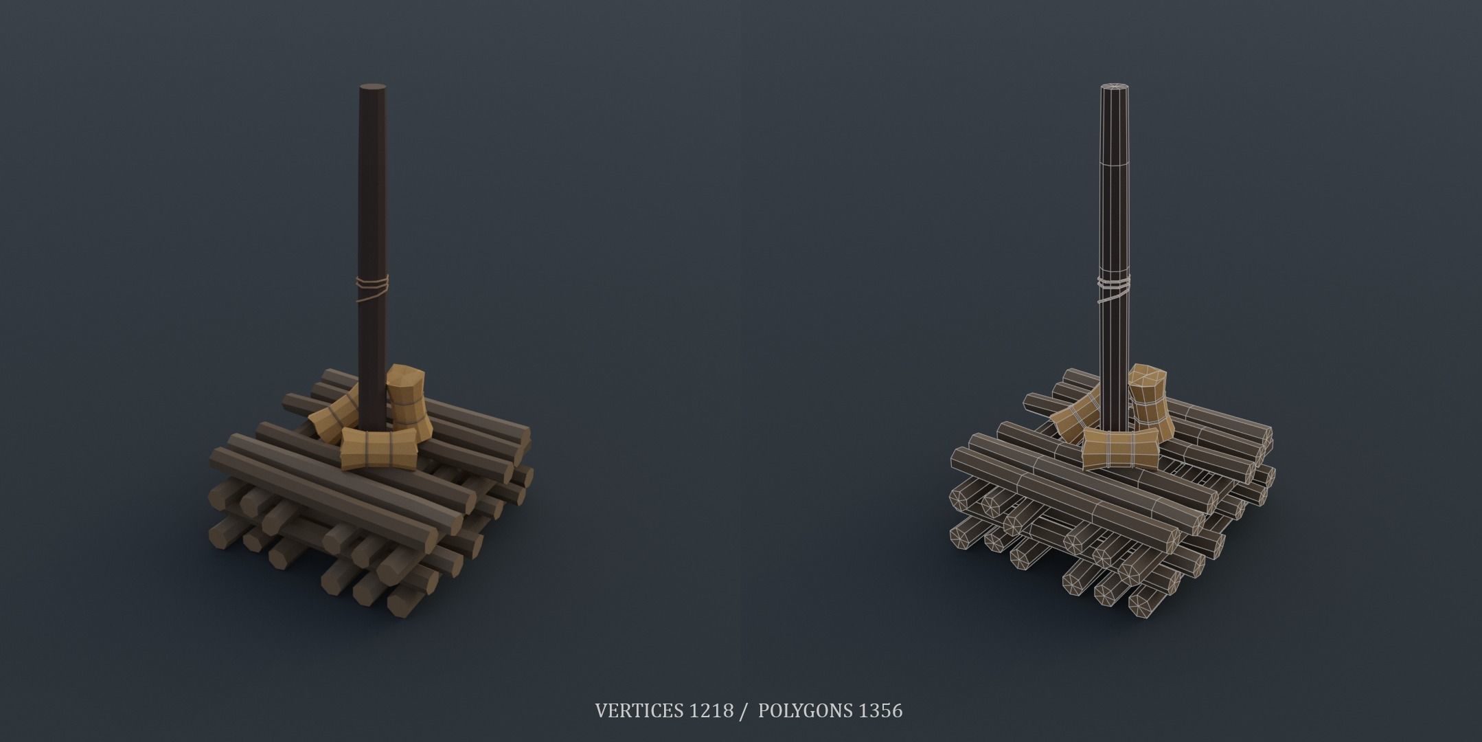 Medieval Torture Devices pack Low-poly 3D model_9
