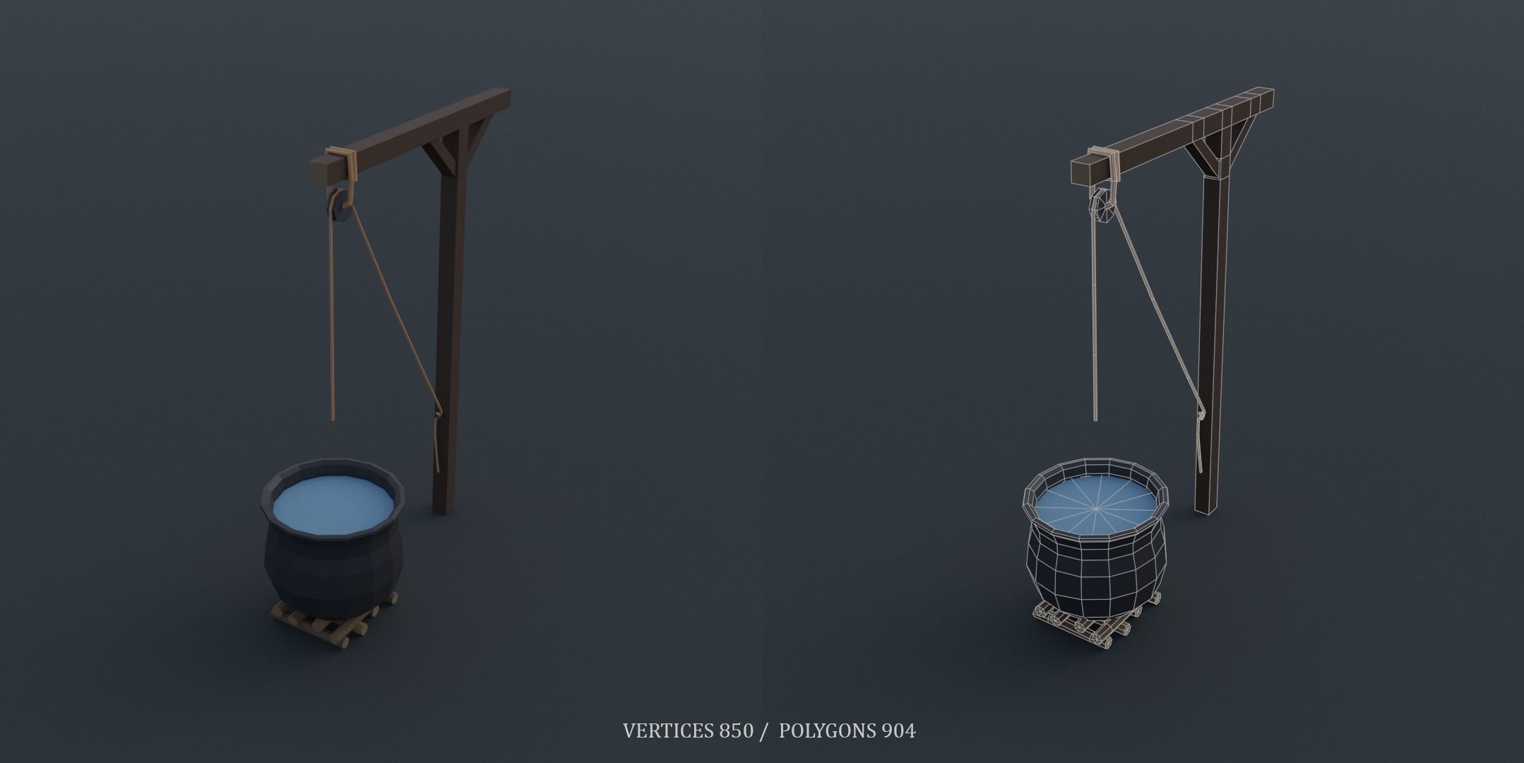 Medieval Torture Devices pack Low-poly 3D model_18