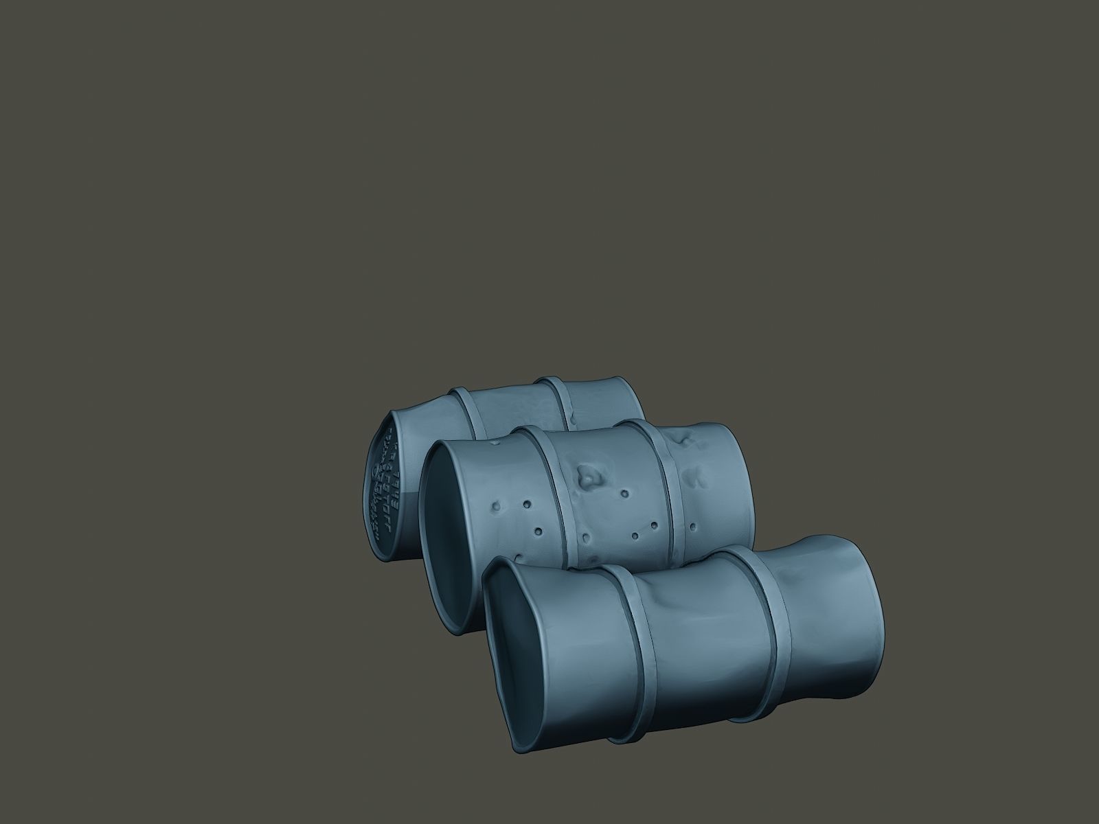 ww2 German Fuel drums and fuel tanks Pack 3D print model_32