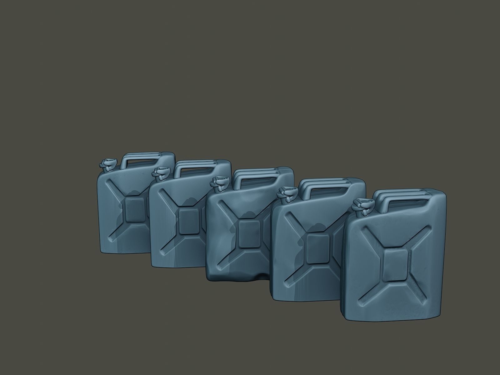 ww2 German Fuel drums and fuel tanks Pack 3D print model_46