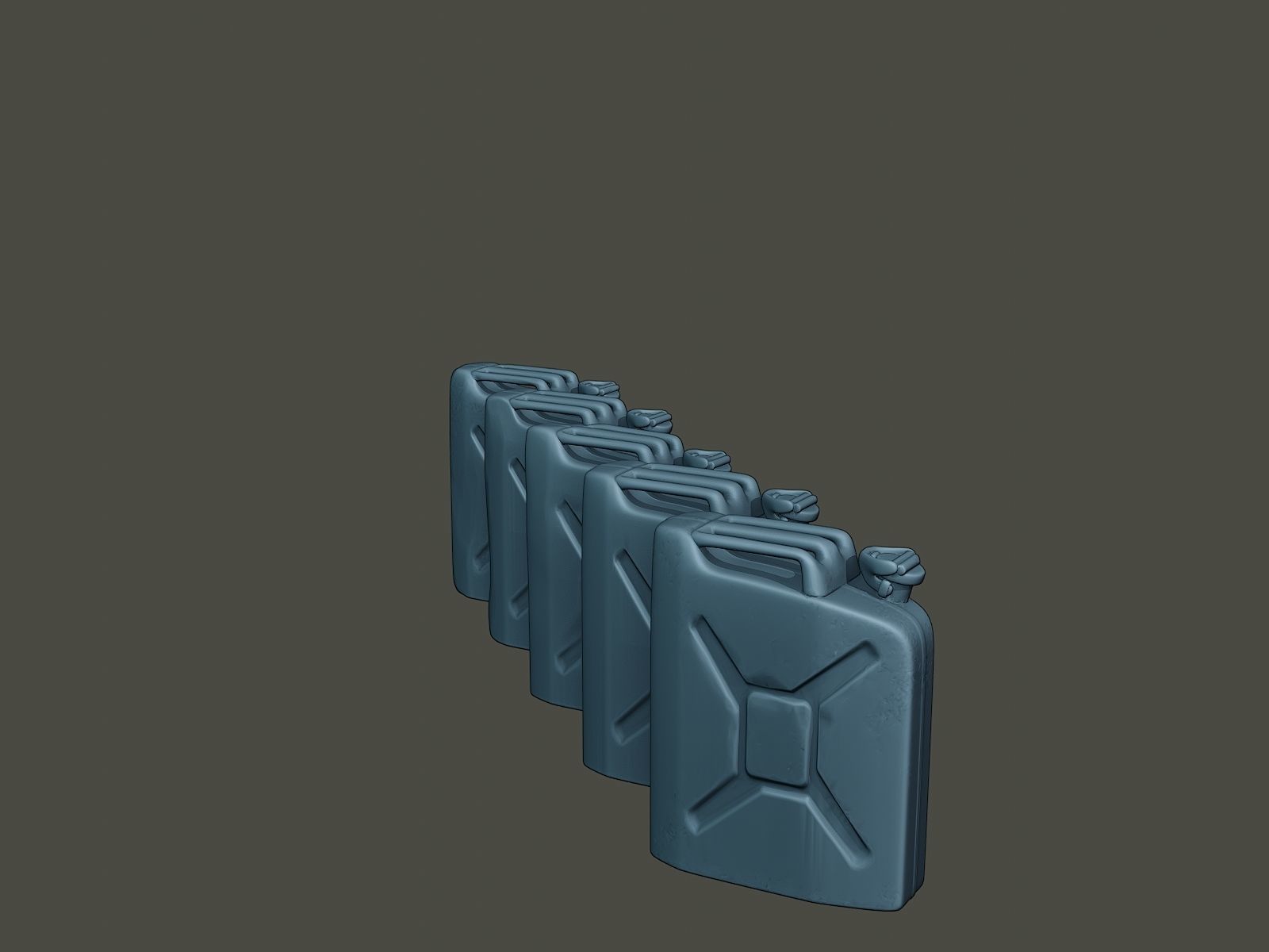 ww2 German Fuel drums and fuel tanks Pack 3D print model_52