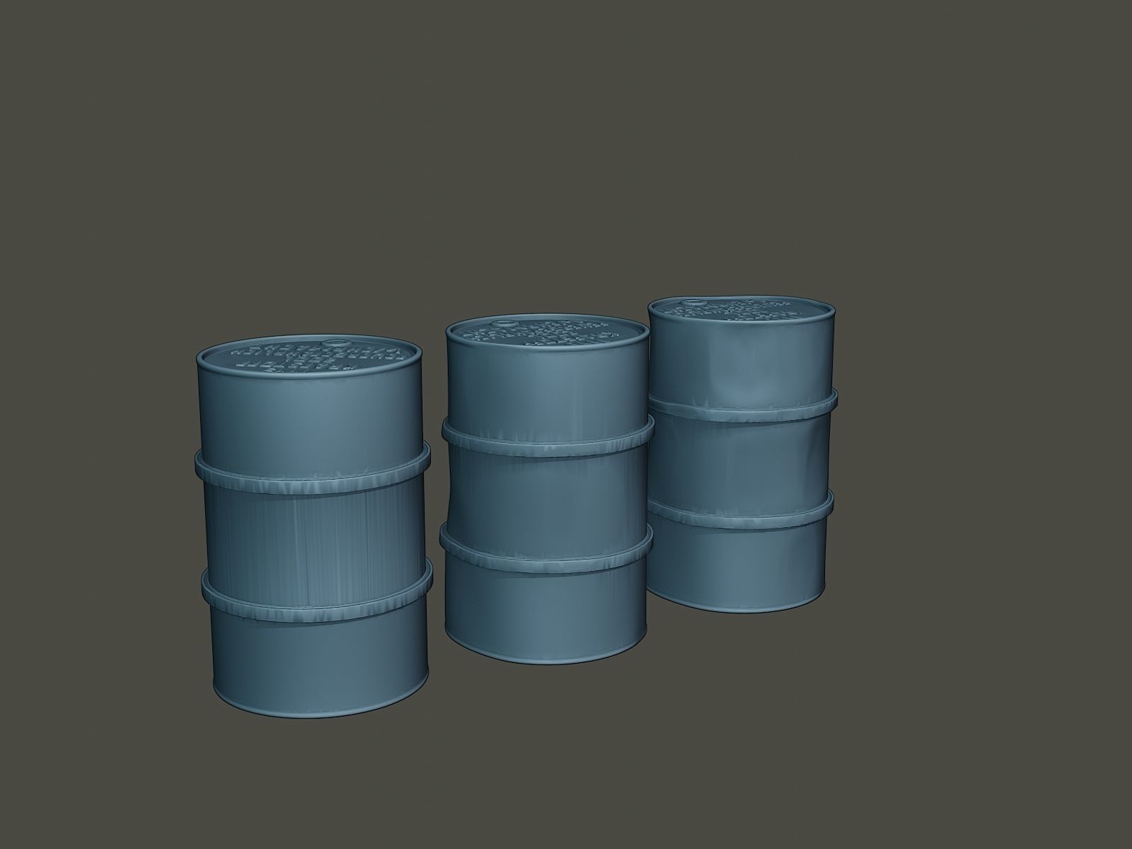 ww2 German Fuel drums and fuel tanks Pack 3D print model_14