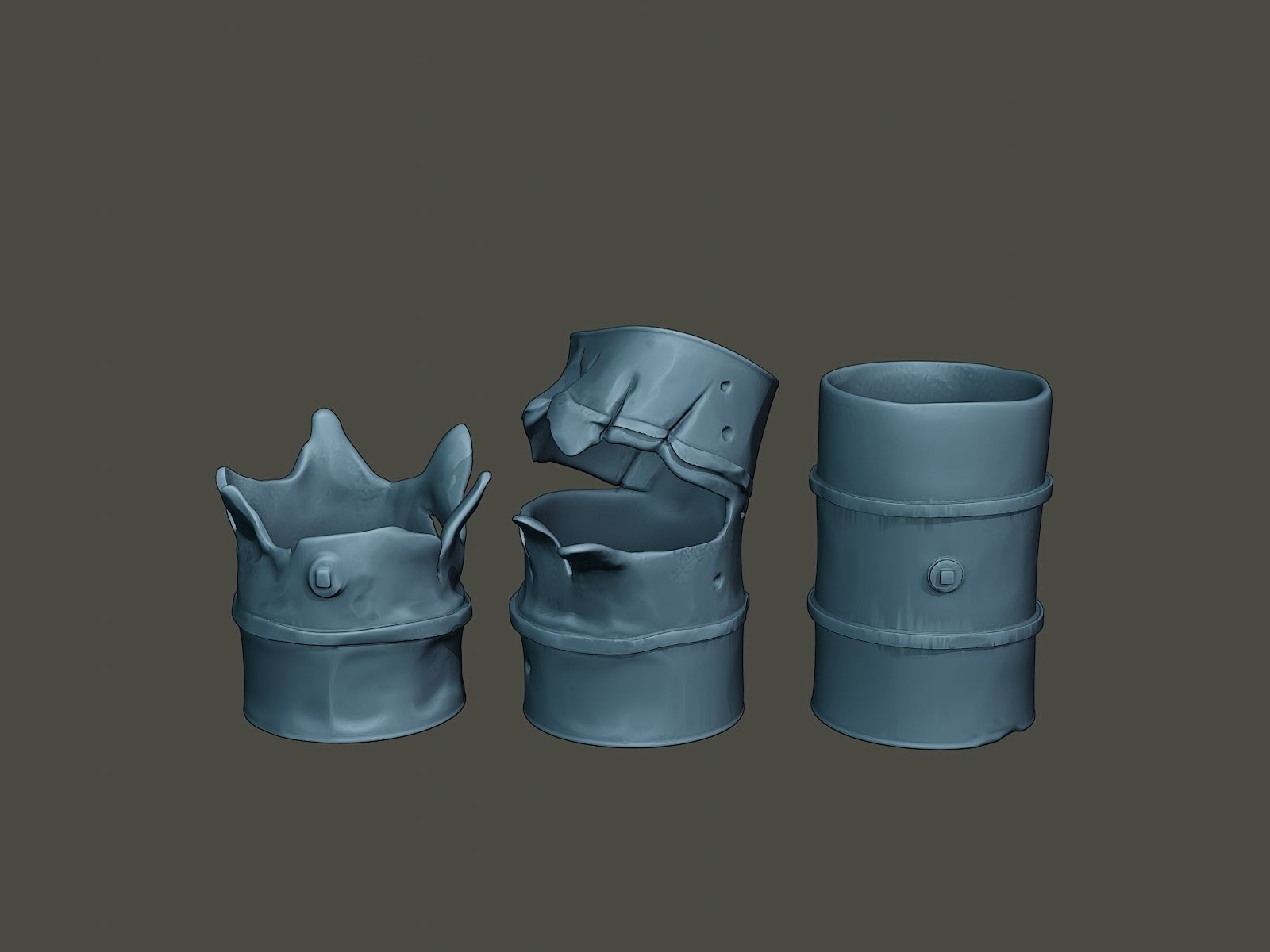 ww2 German Fuel drums and fuel tanks Pack 3D print model_30