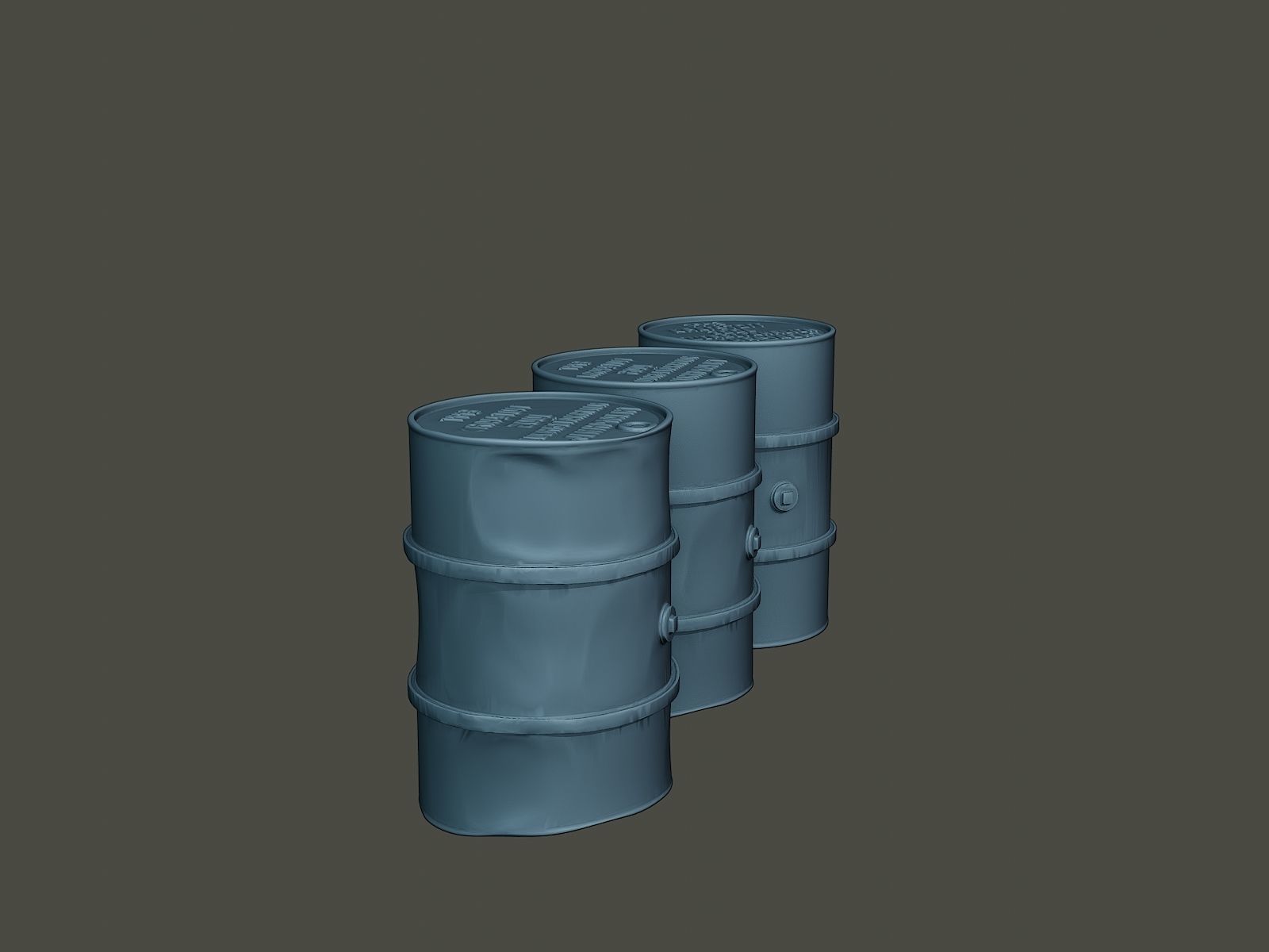 ww2 German Fuel drums and fuel tanks Pack 3D print model_18