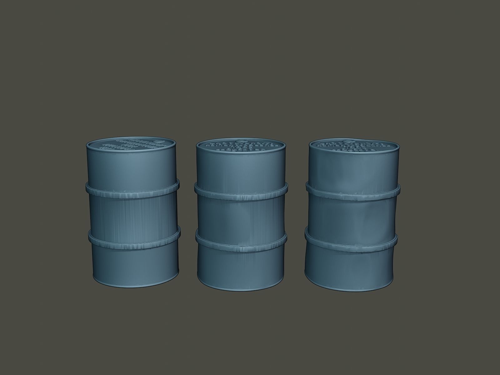 ww2 German Fuel drums and fuel tanks Pack 3D print model_15