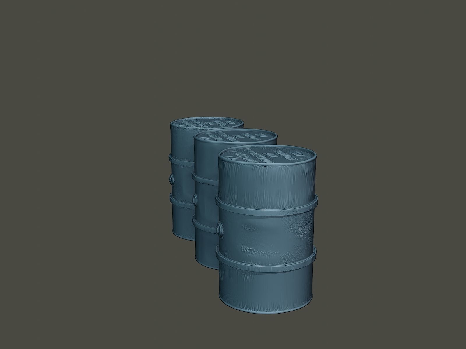 ww2 German Fuel drums and fuel tanks Pack 3D print model_2