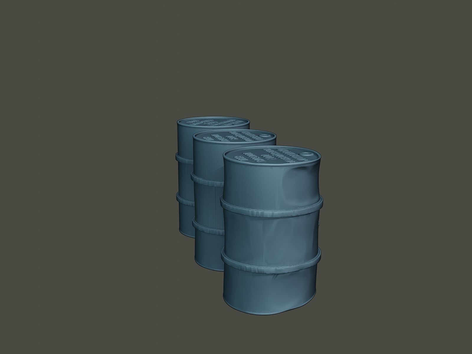 ww2 German Fuel drums and fuel tanks Pack 3D print model_17