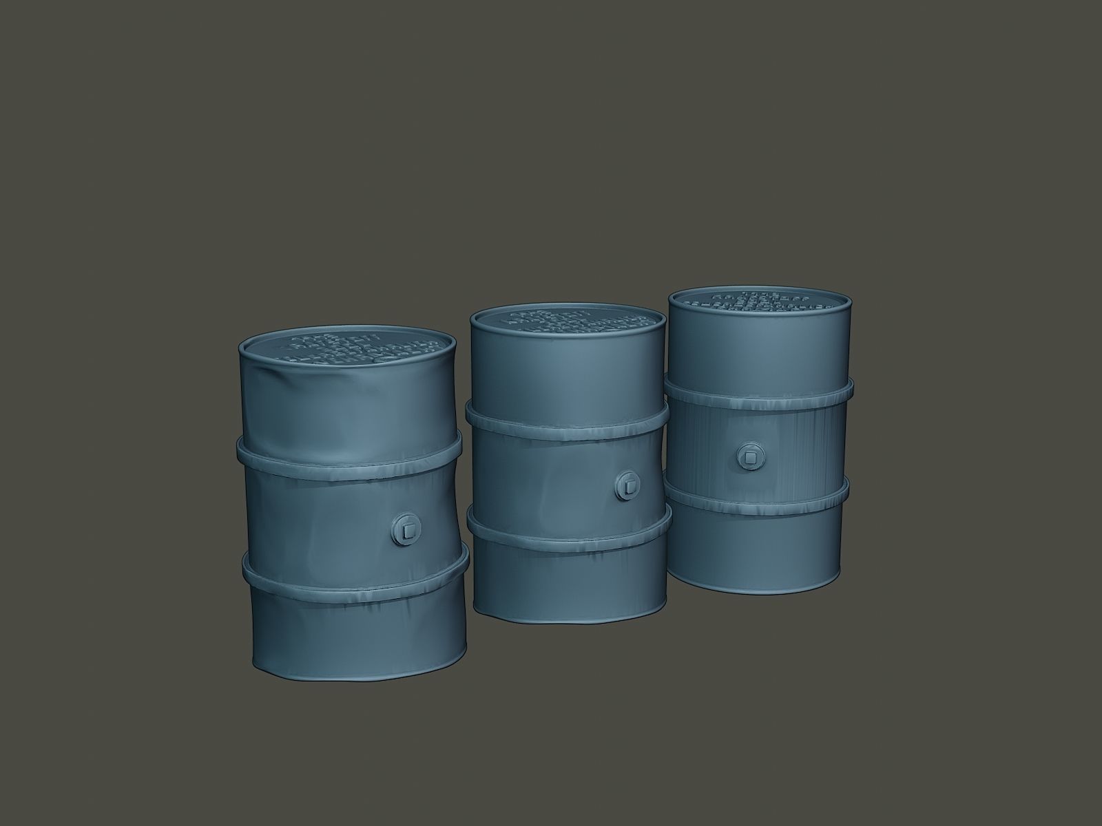 ww2 German Fuel drums and fuel tanks Pack 3D print model_19