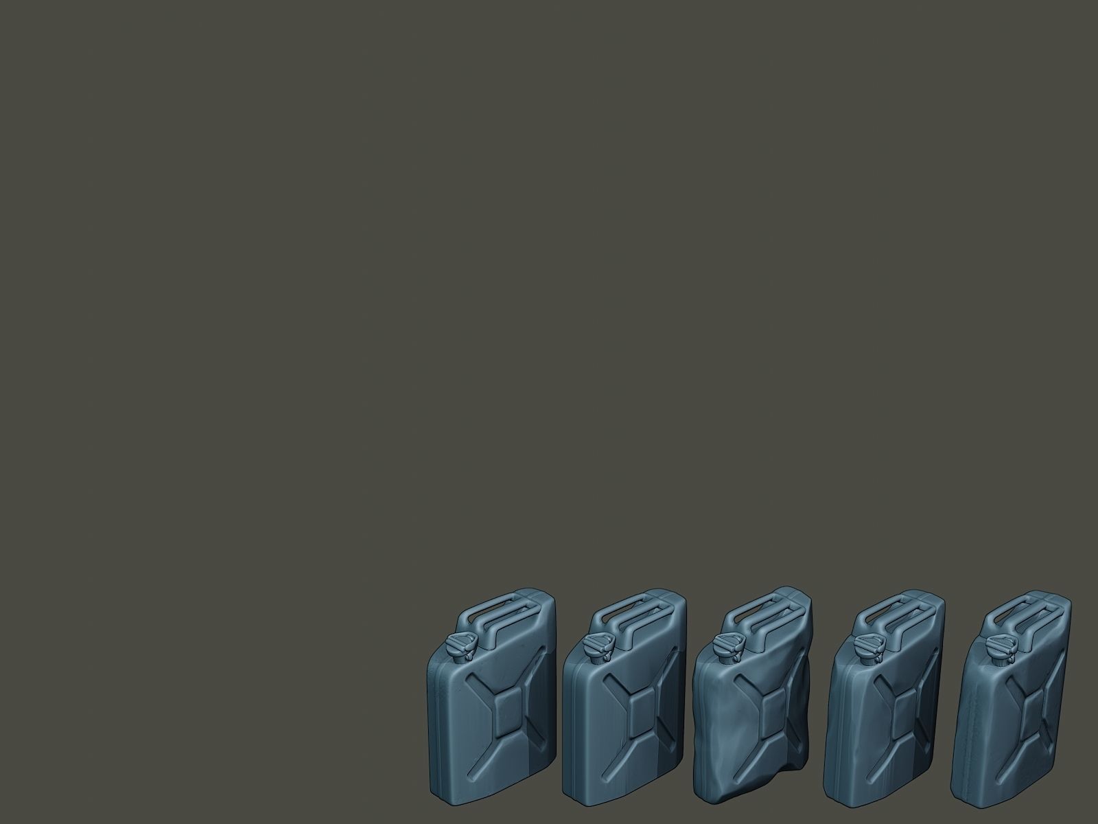 ww2 German Fuel drums and fuel tanks Pack 3D print model_45