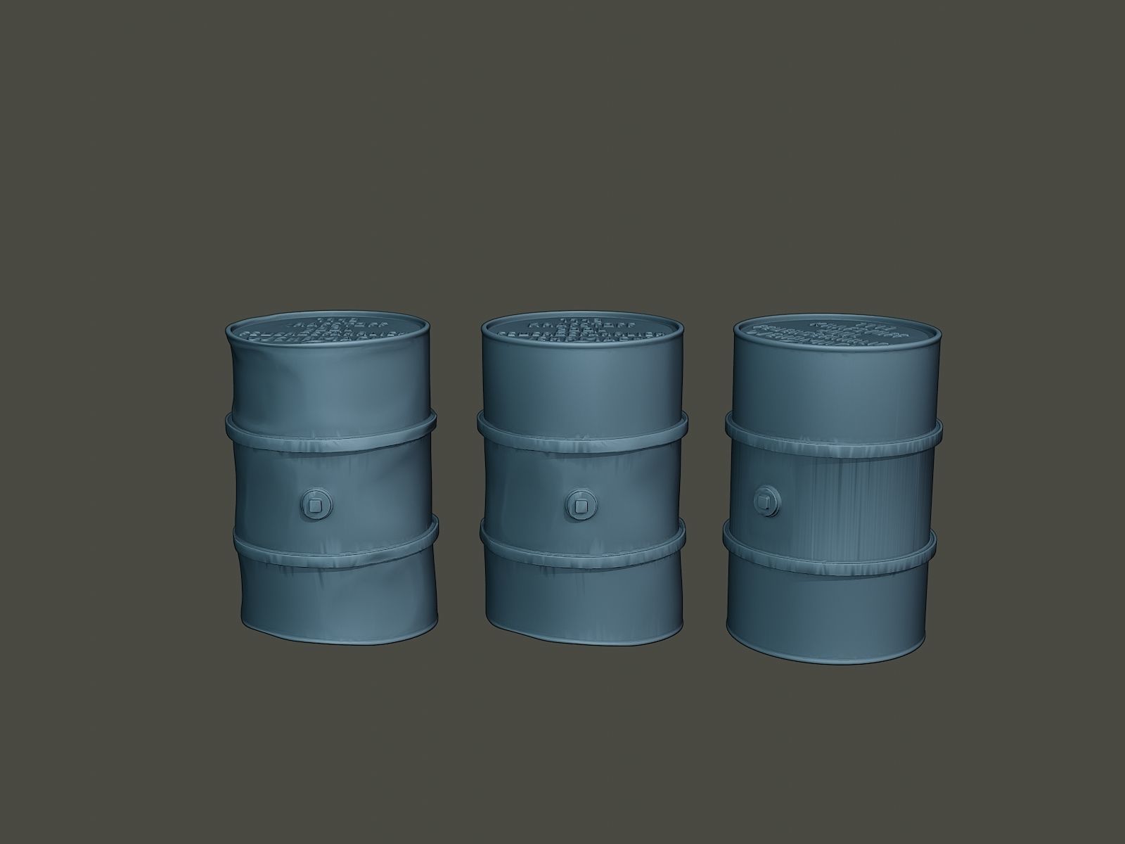 ww2 German Fuel drums and fuel tanks Pack 3D print model_20